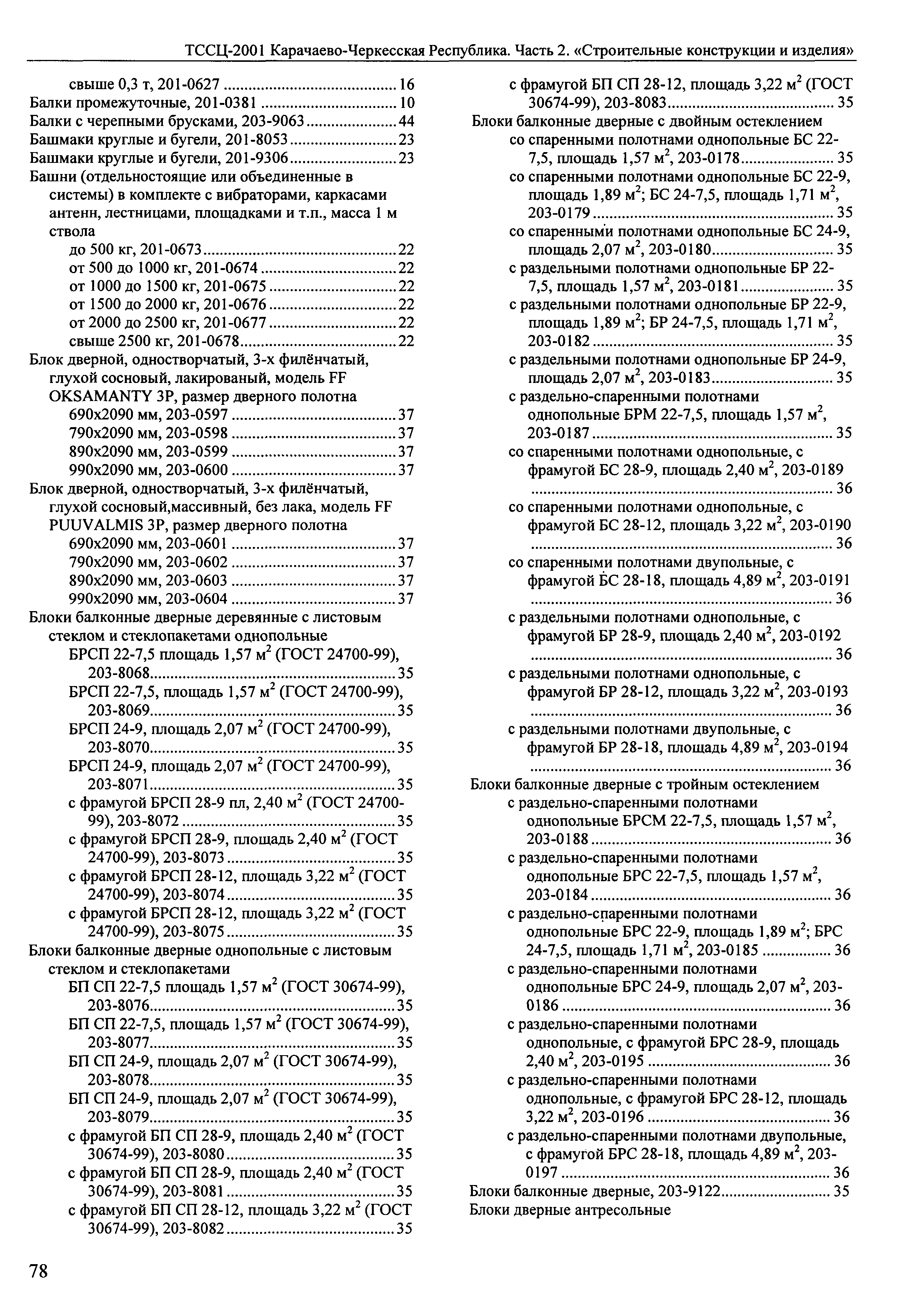 ТССЦ Карачаево-Черкесская Республика 02-2001