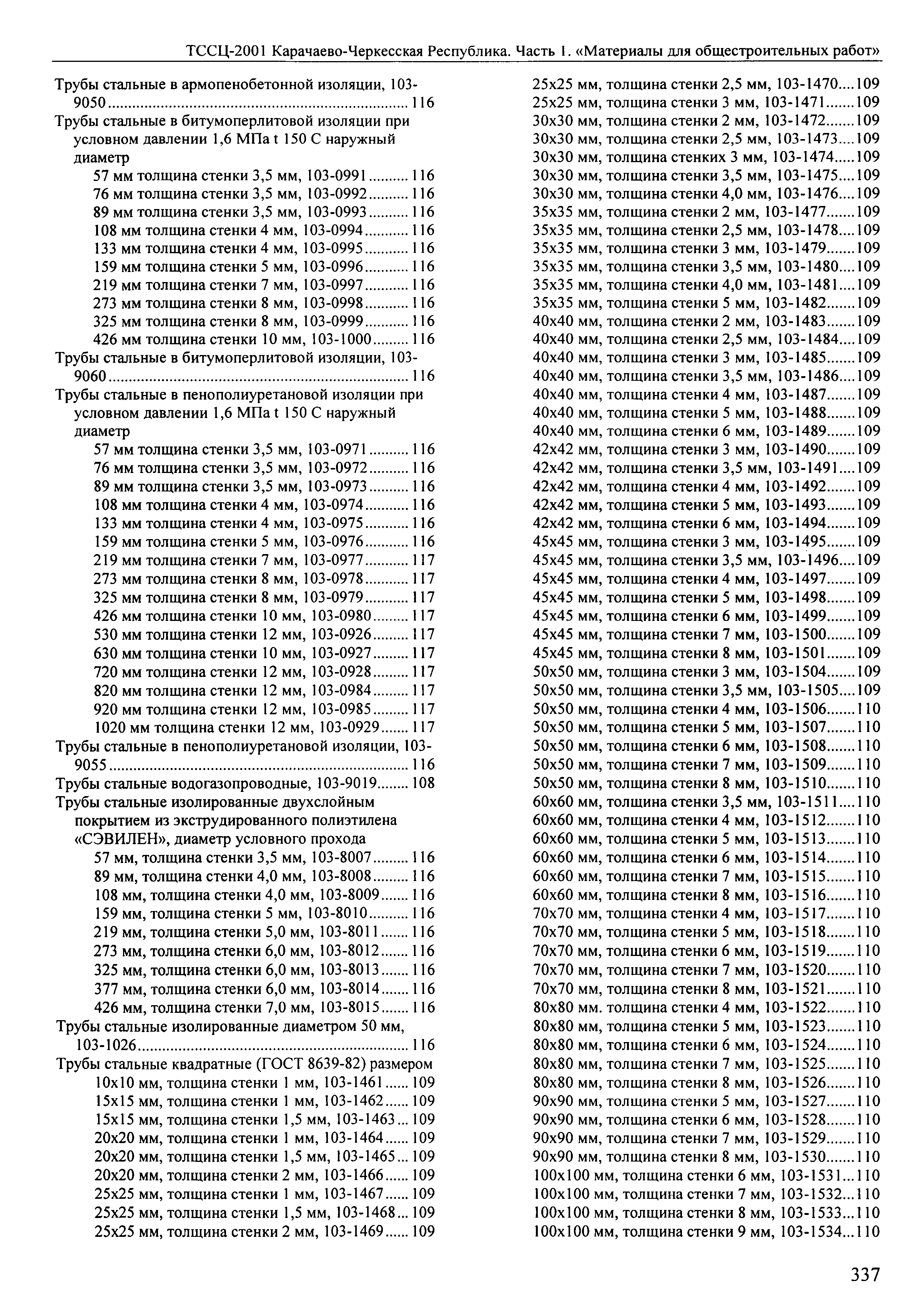 ТССЦ Карачаево-Черкесская Республика 01-2001