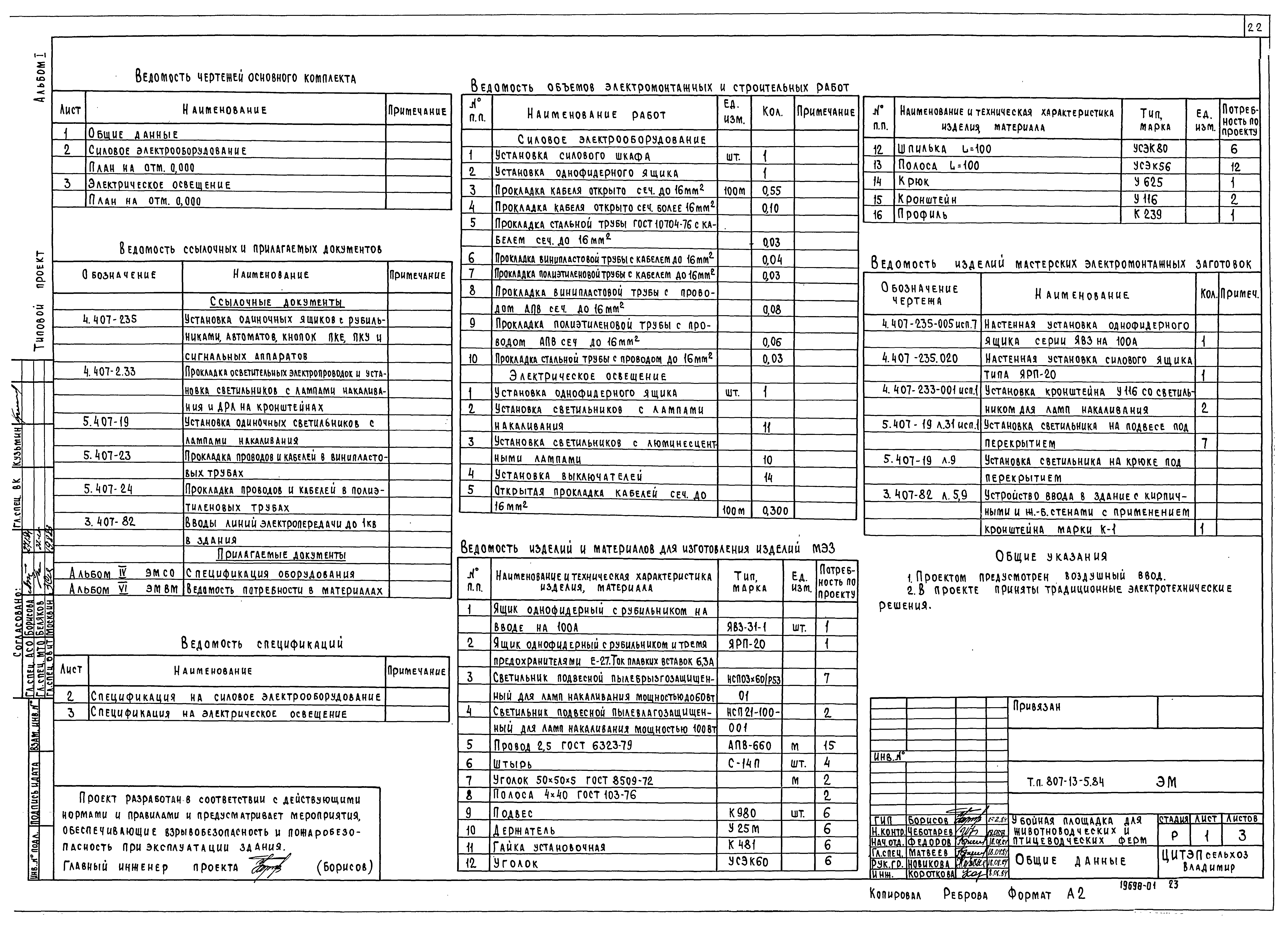Типовой проект 807-13-5.84