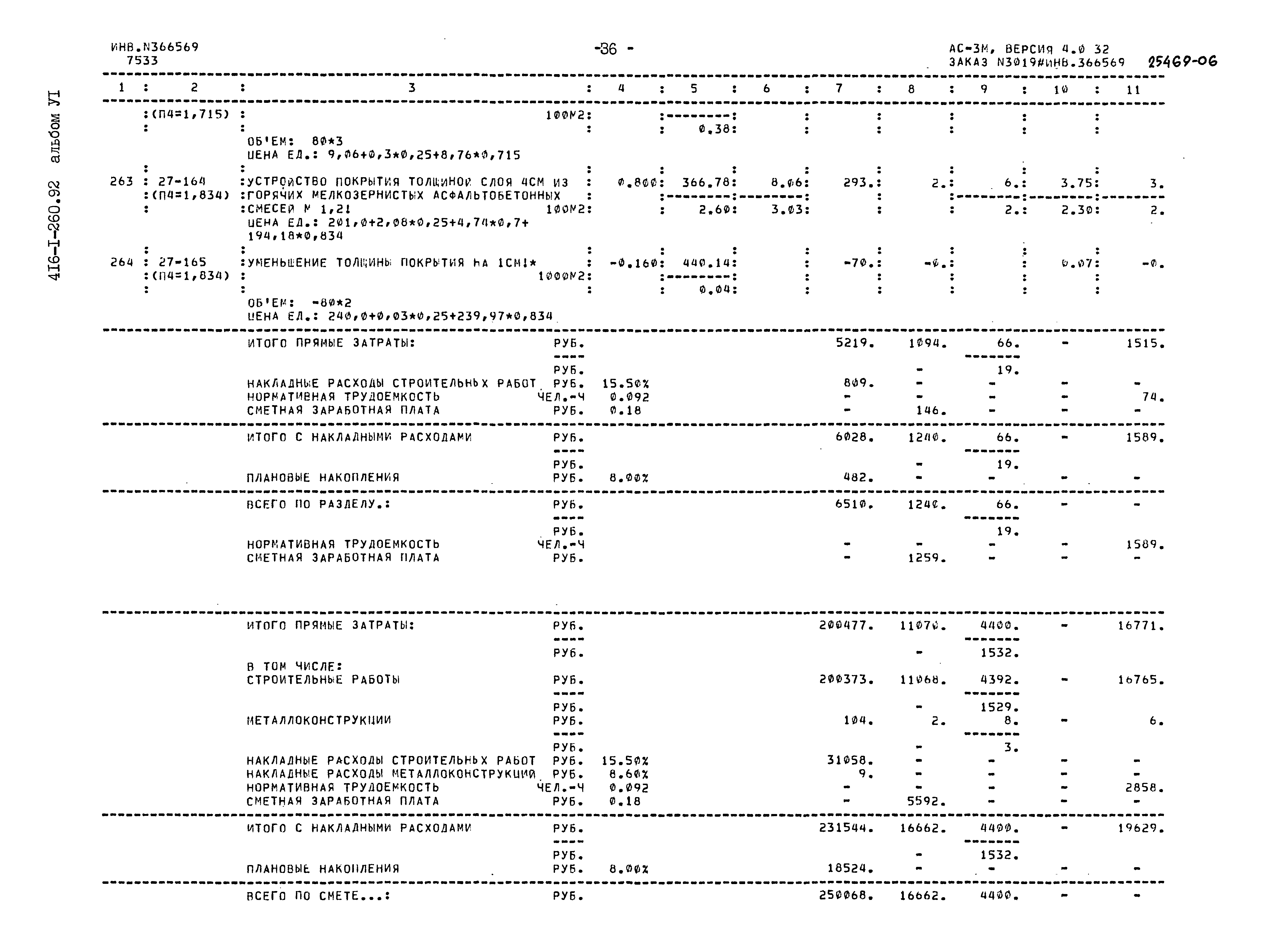 Типовой проект 416-1-260.92