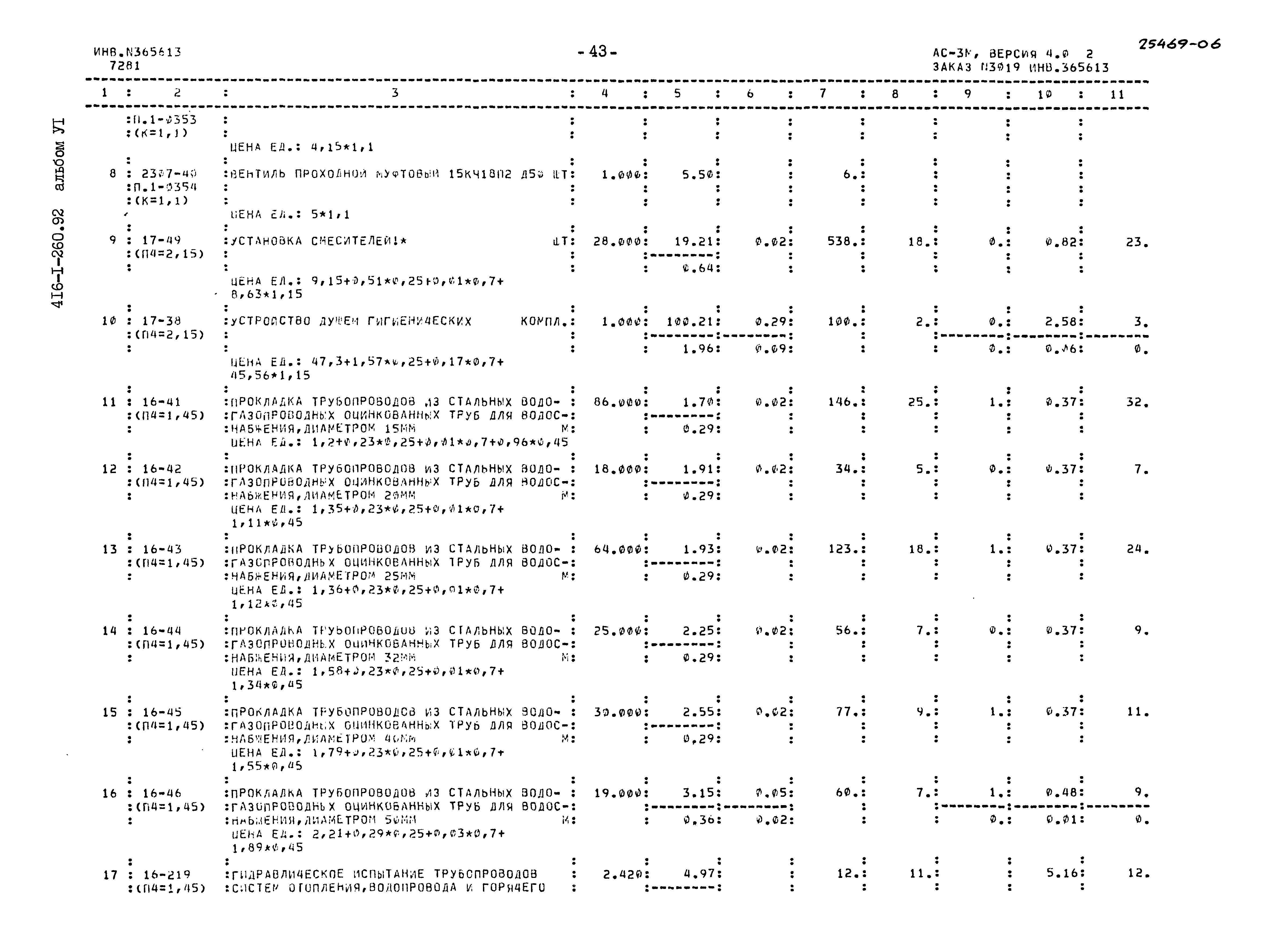 Типовой проект 416-1-260.92