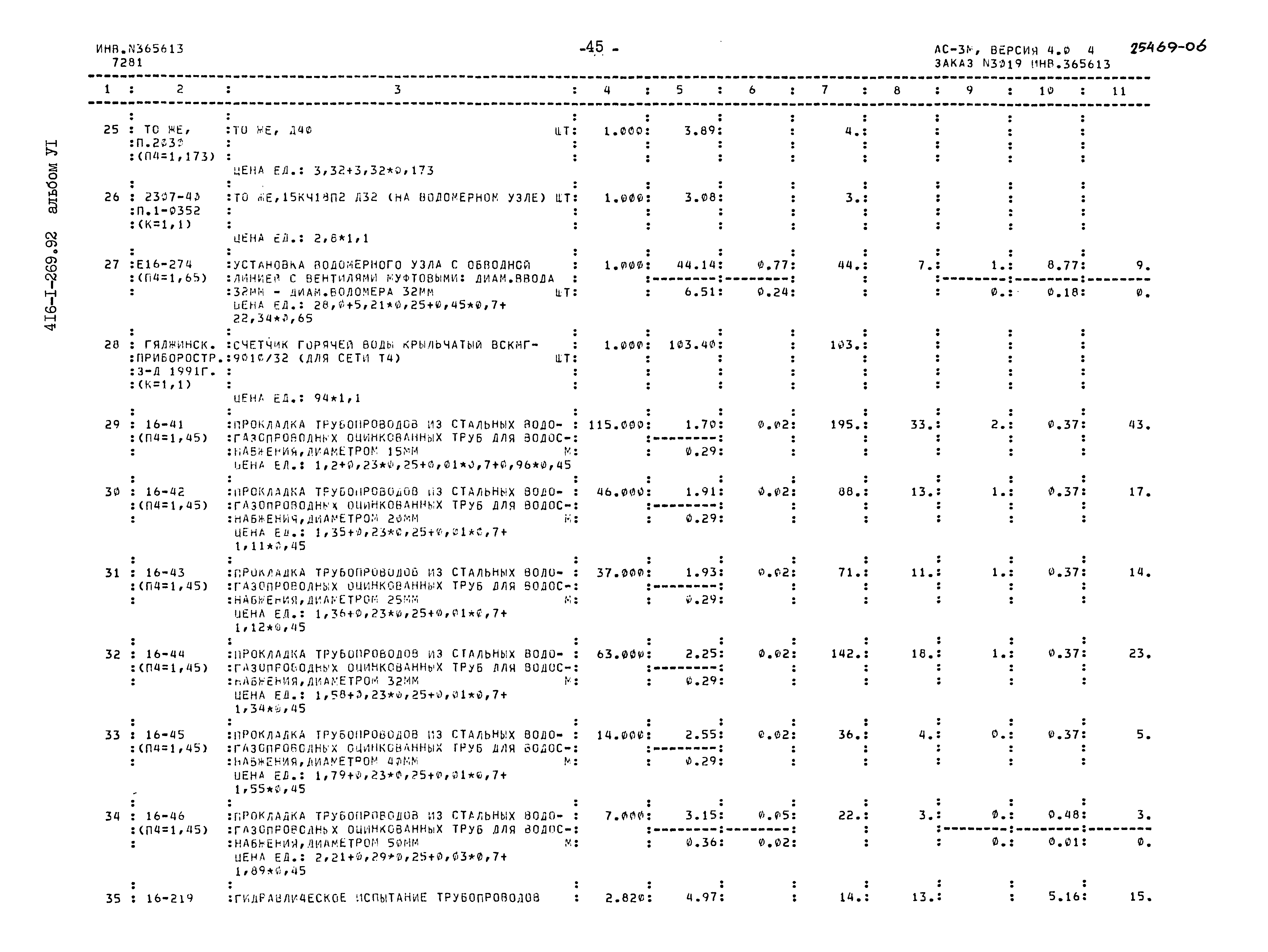 Типовой проект 416-1-260.92