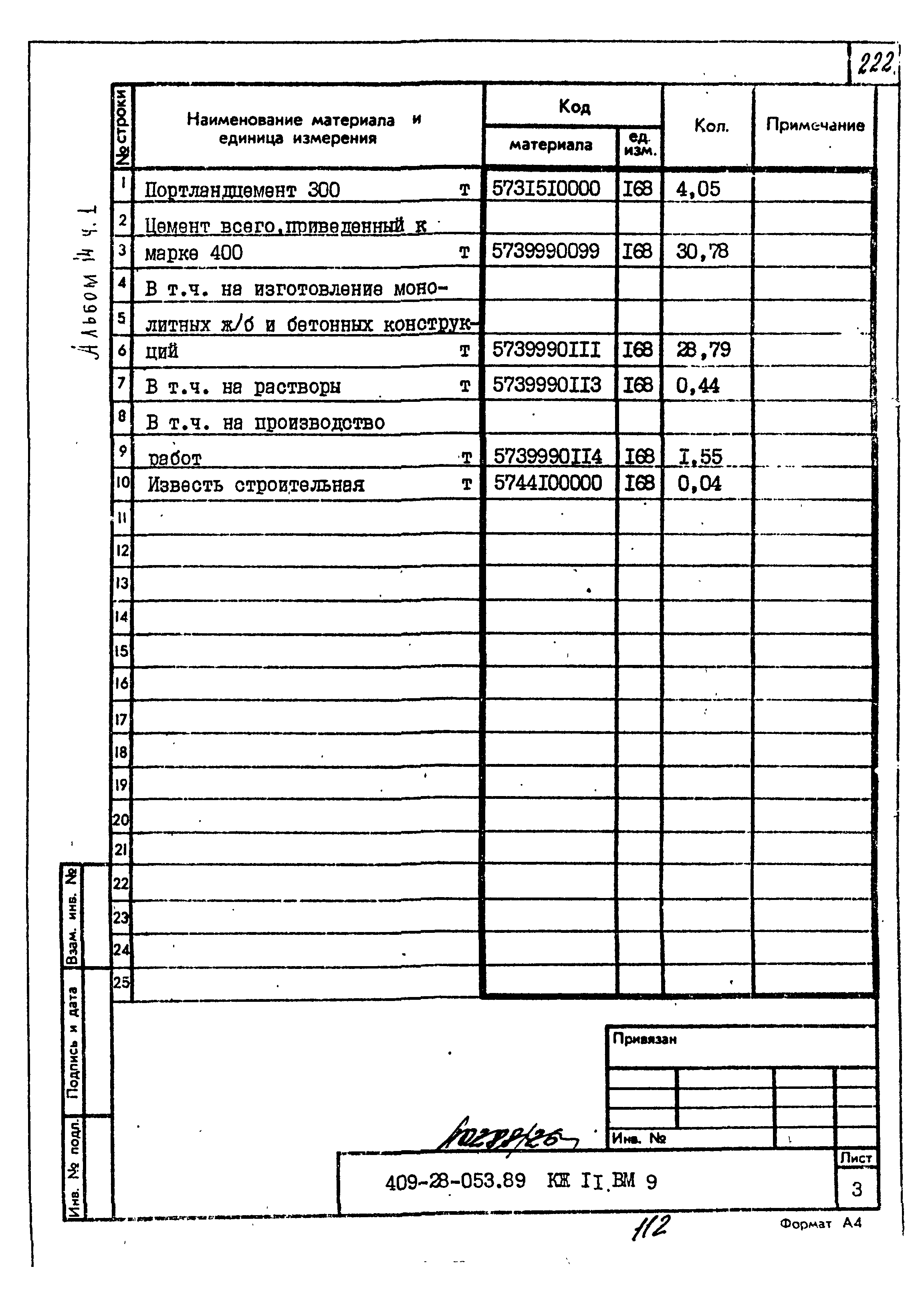 Типовые проектные решения 409-28-053.89