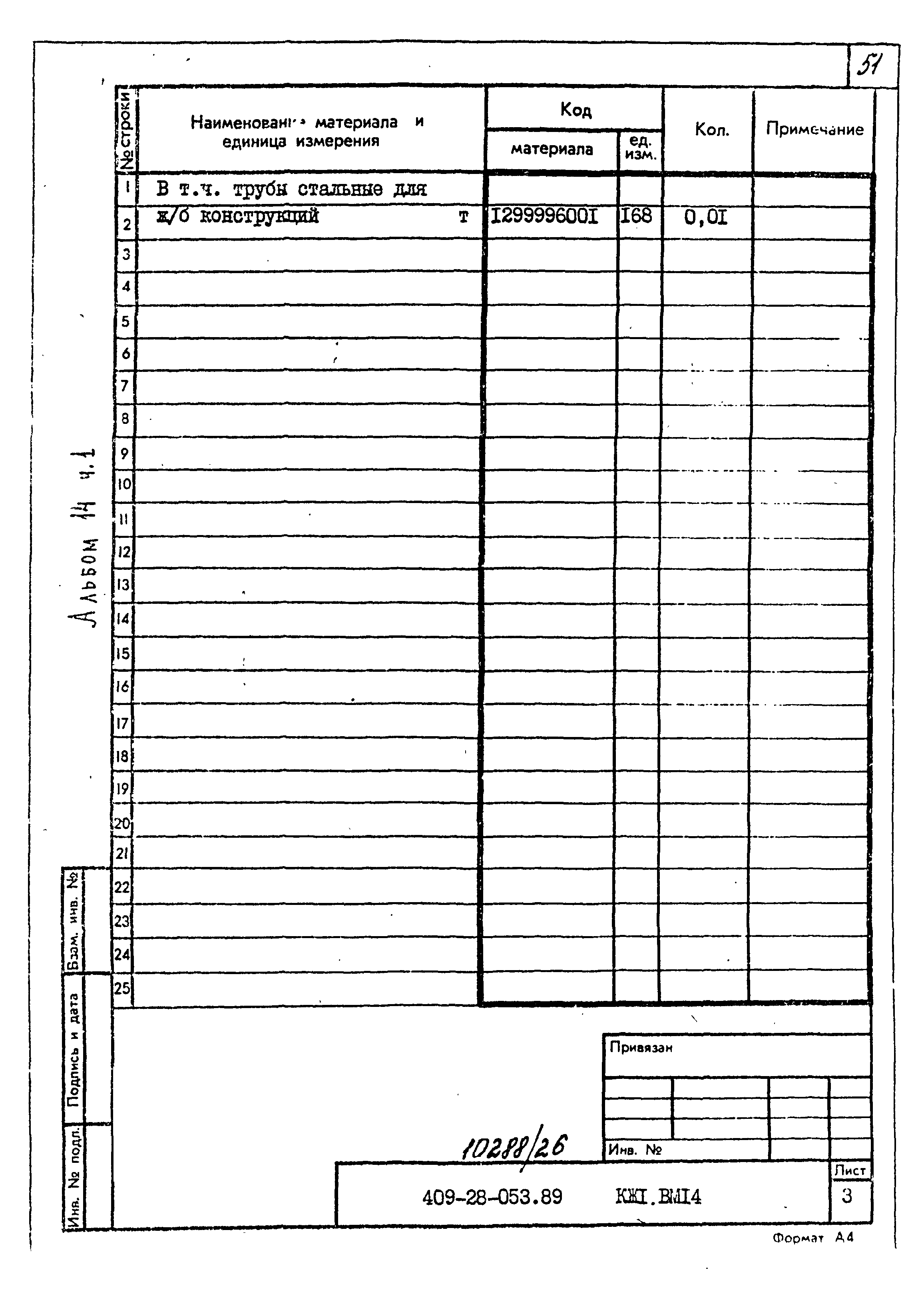 Типовые проектные решения 409-28-053.89