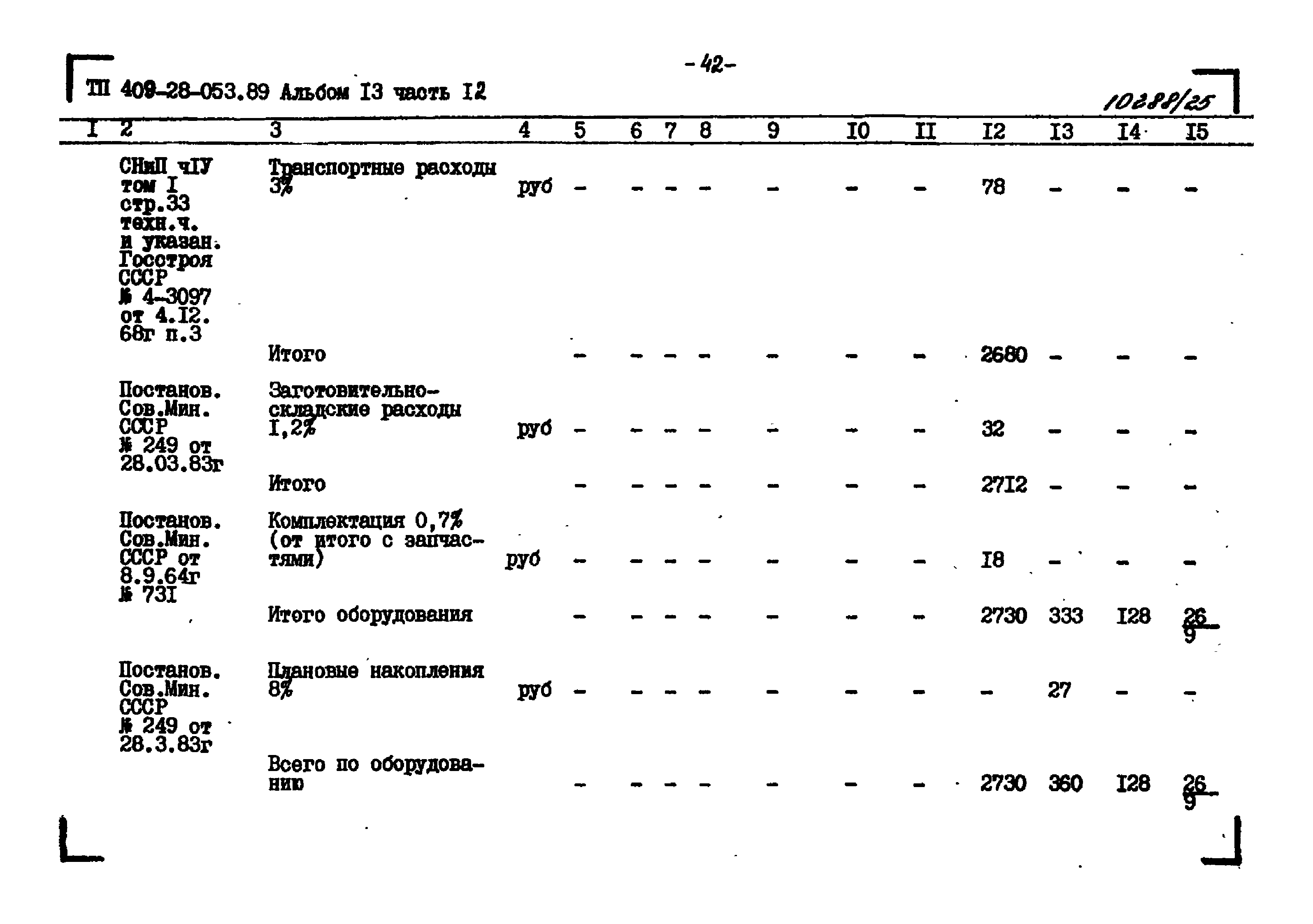 Типовые проектные решения 409-28-053.89