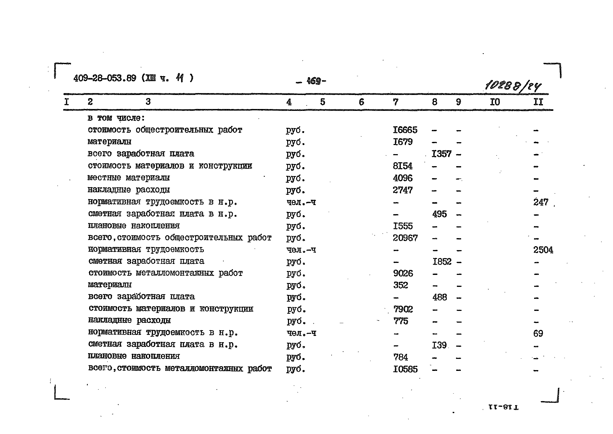 Типовые проектные решения 409-28-053.89