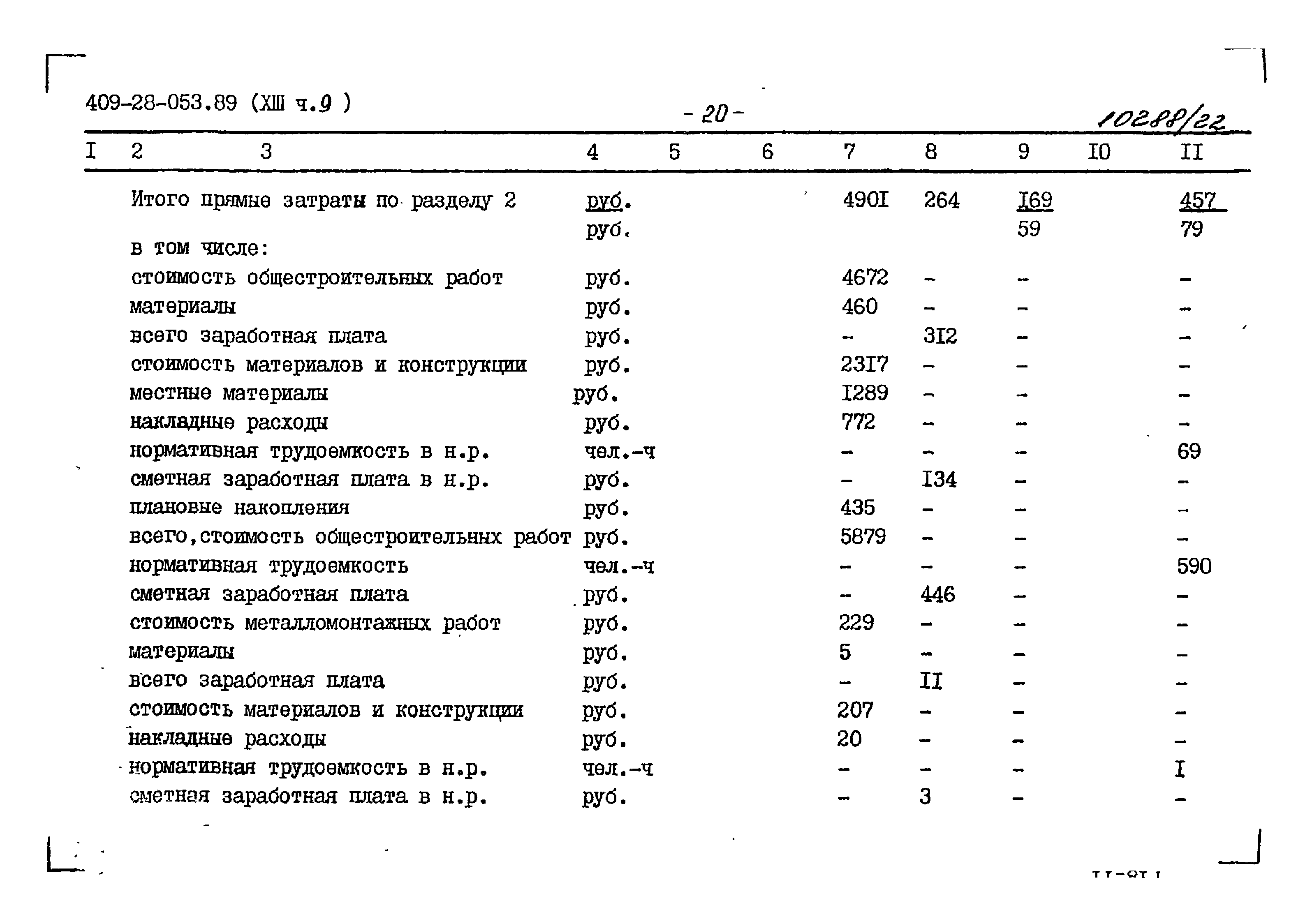 Типовые проектные решения 409-28-053.89