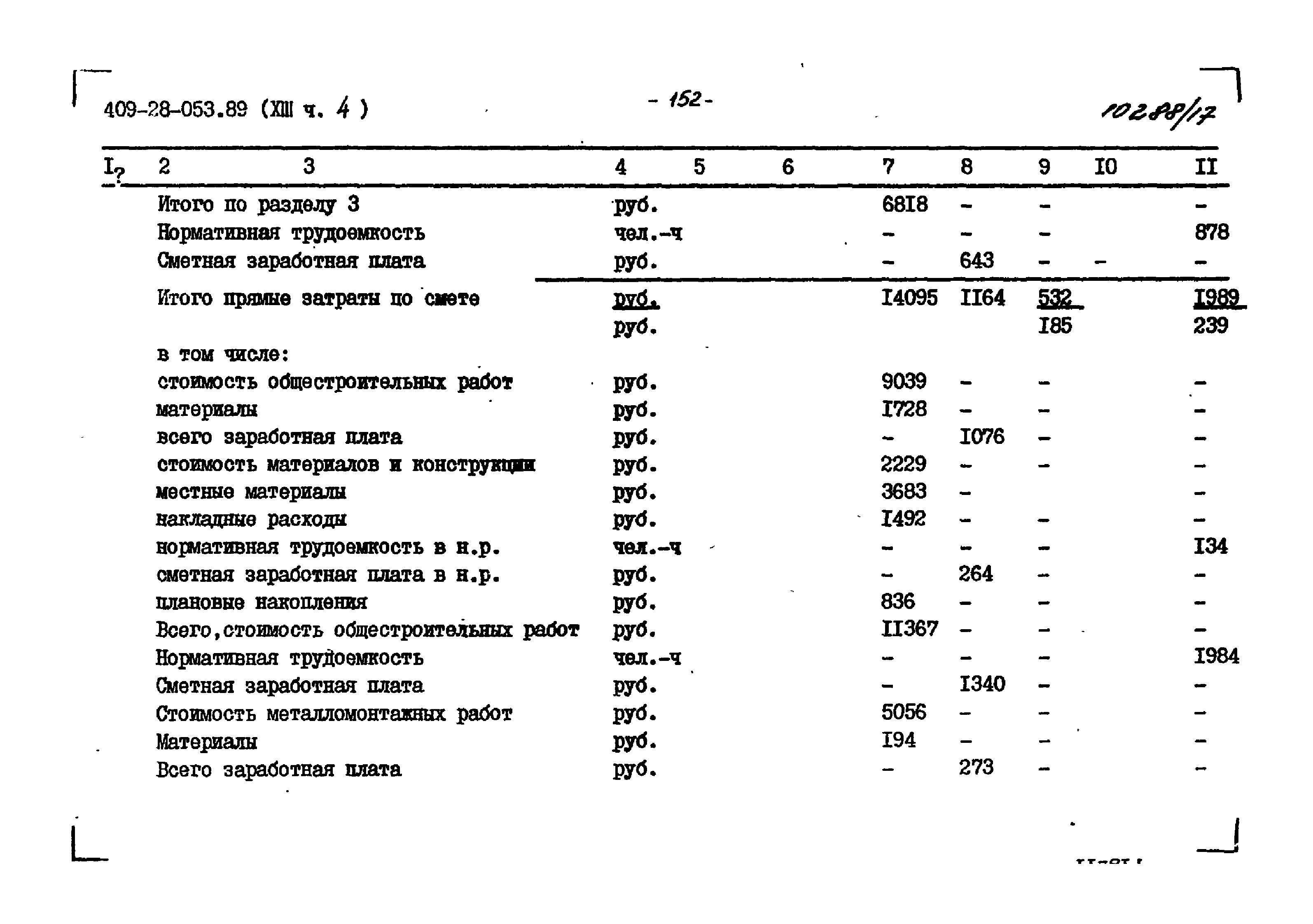 Типовые проектные решения 409-28-053.89