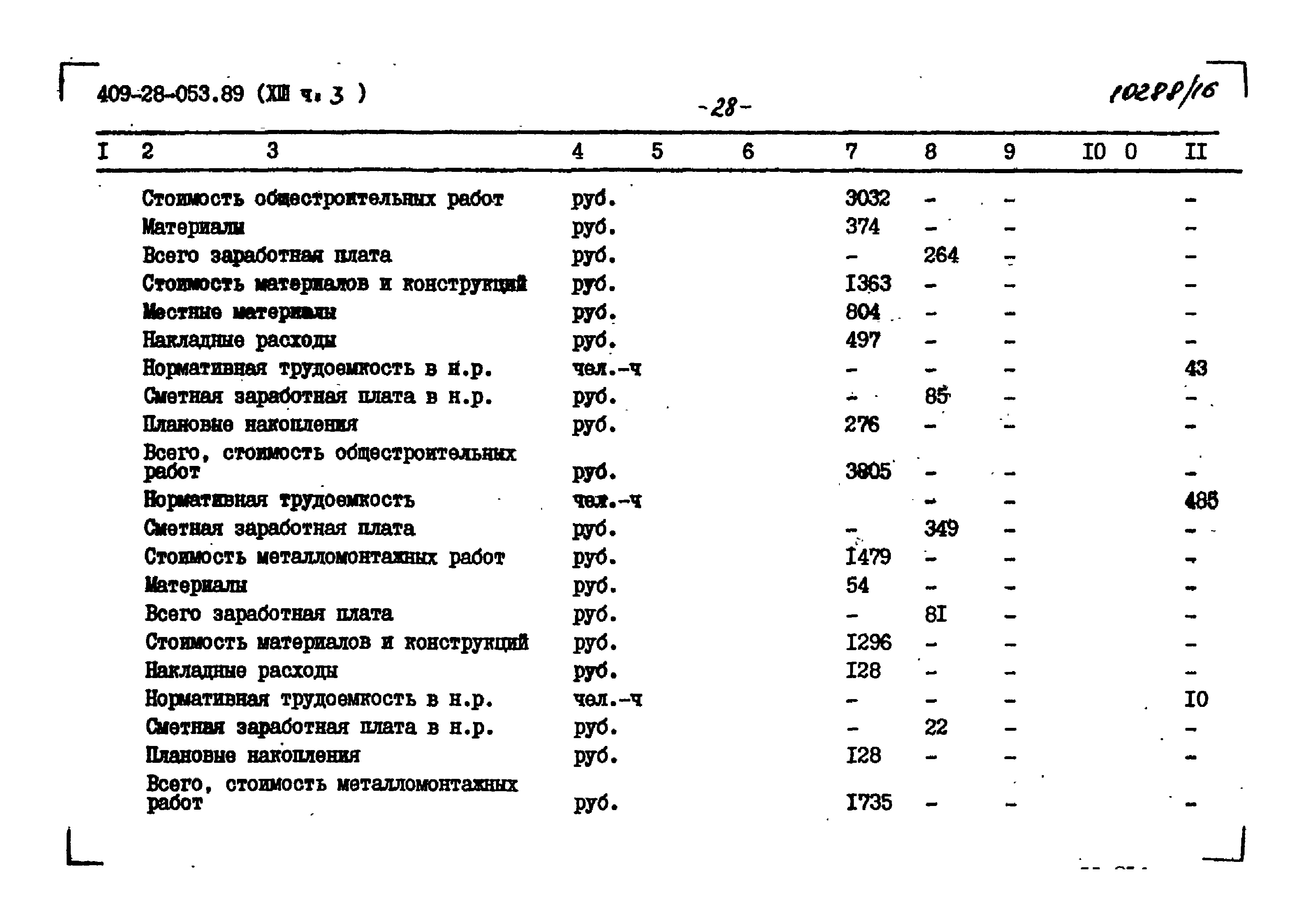 Типовые проектные решения 409-28-053.89