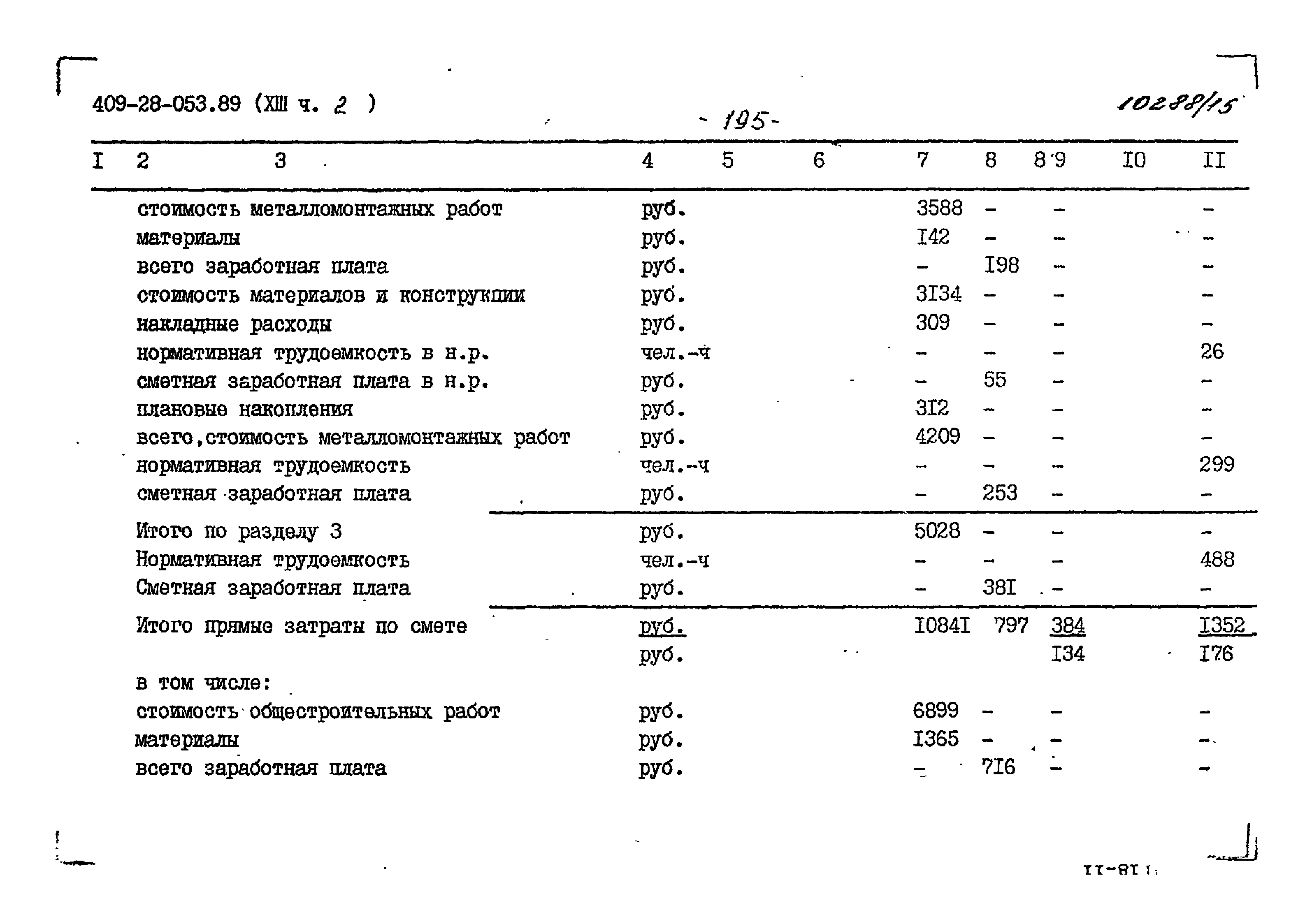 Типовые проектные решения 409-28-053.89