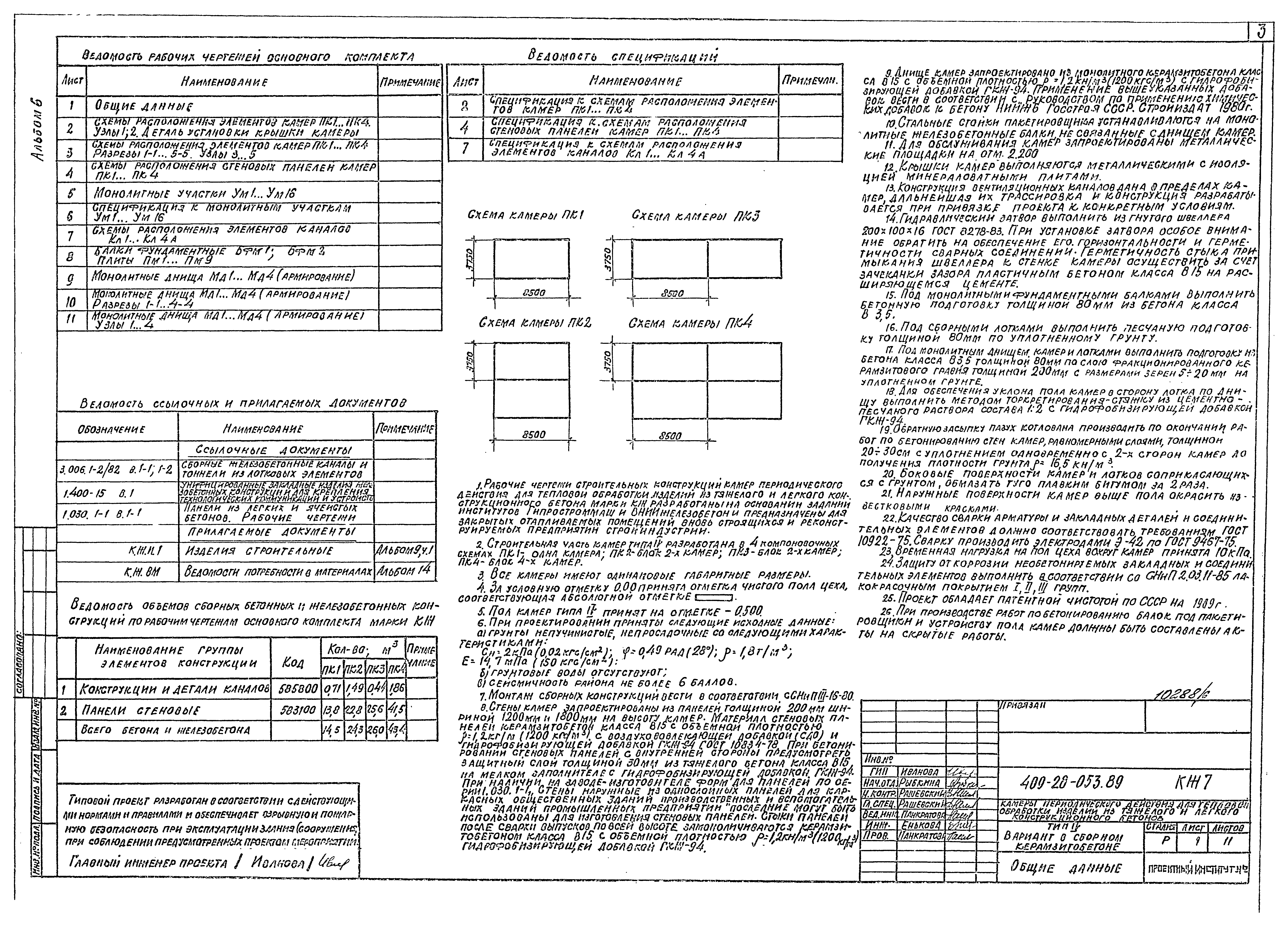 Типовые проектные решения 409-28-053.89