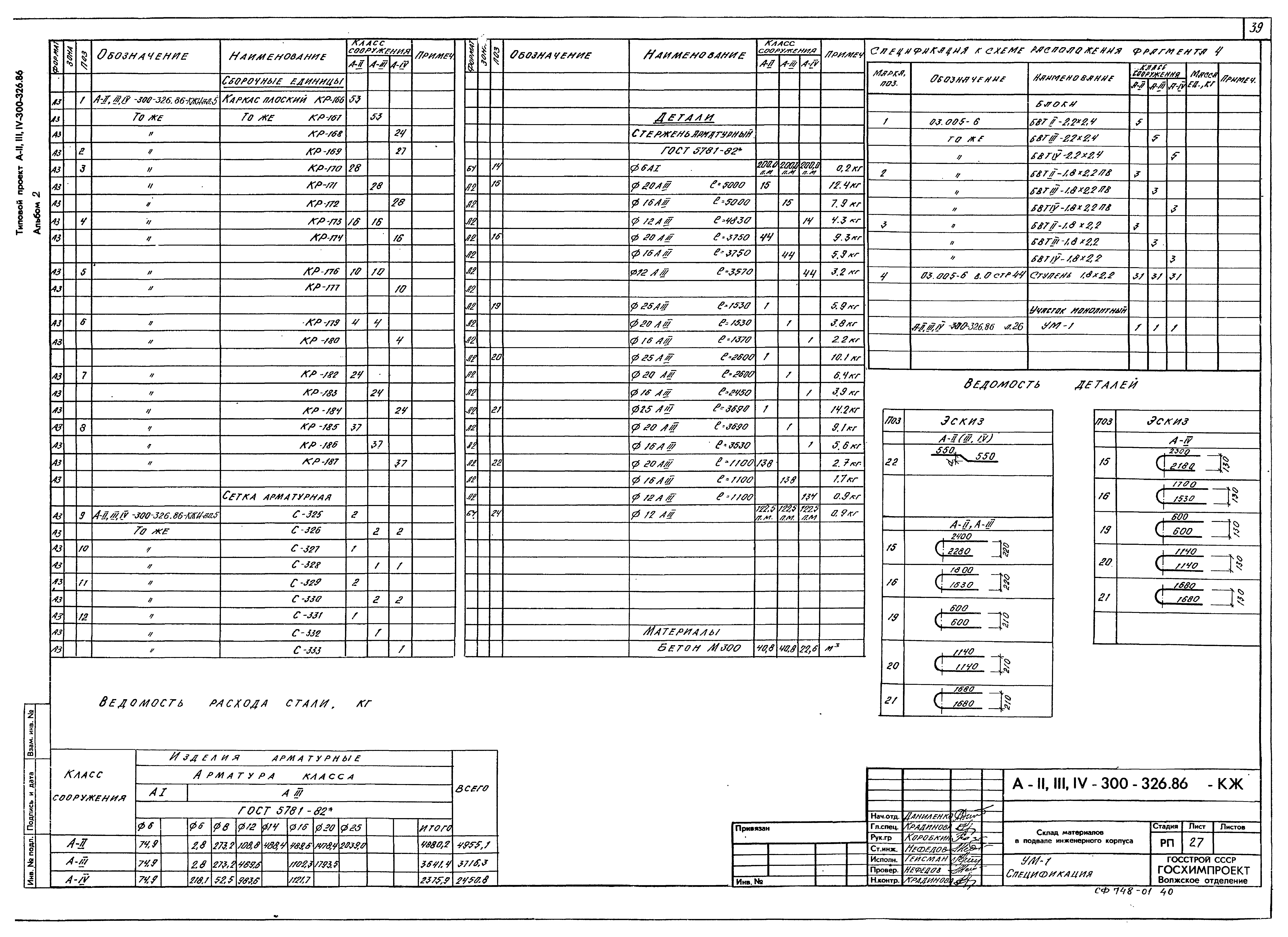 Типовой проект А-II,III,IV-300-326.86
