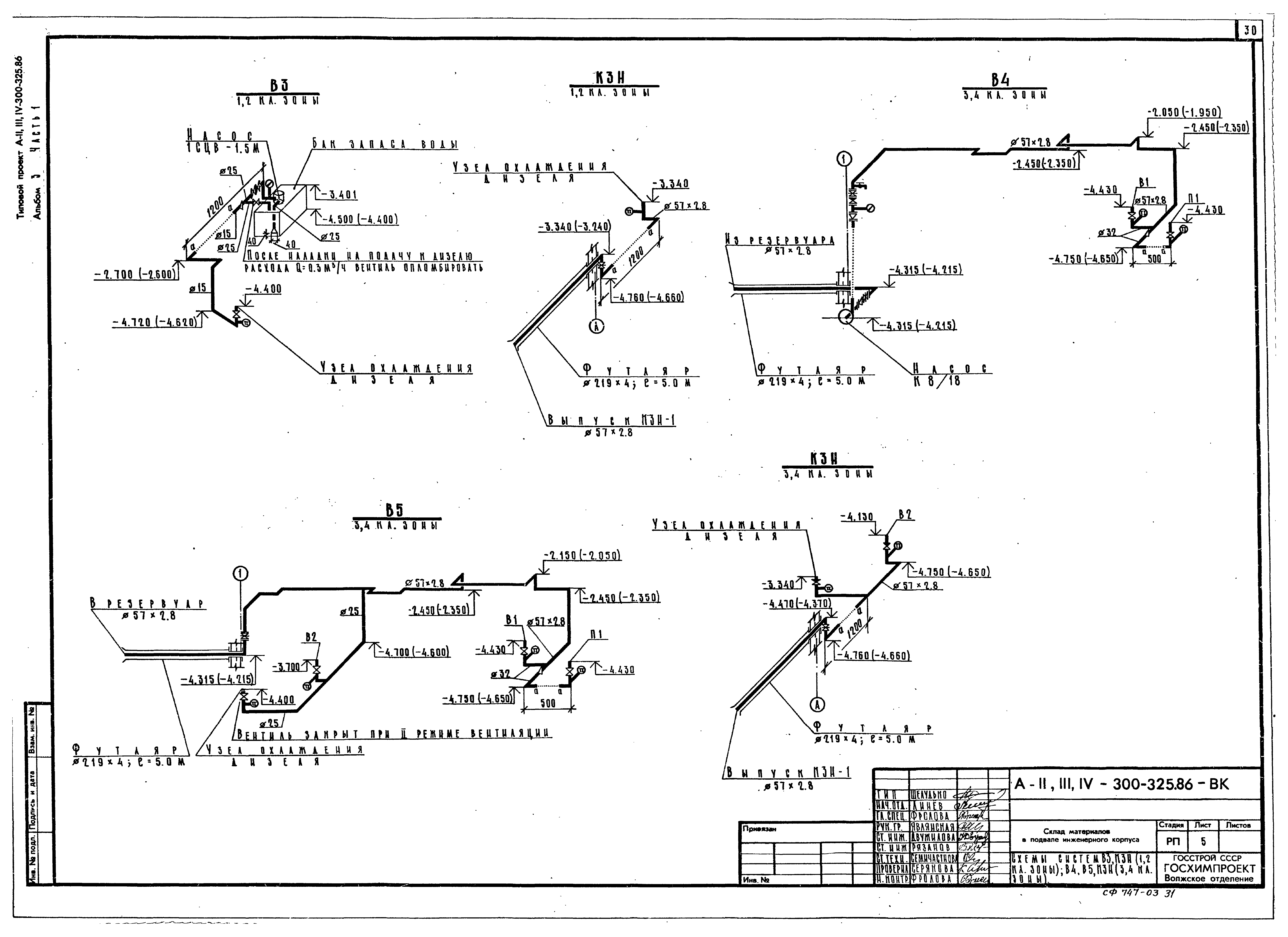 Типовой проект А-II,III,IV-300-325.86