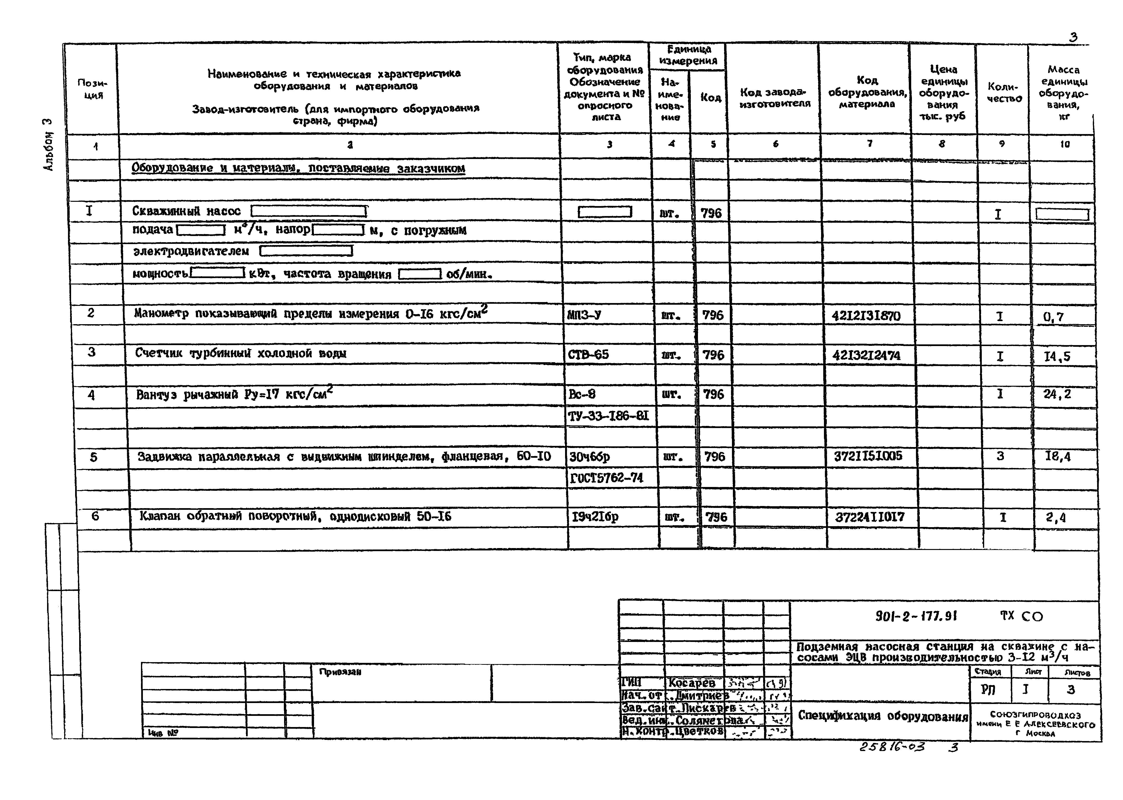 Типовой проект 901-2-177.91