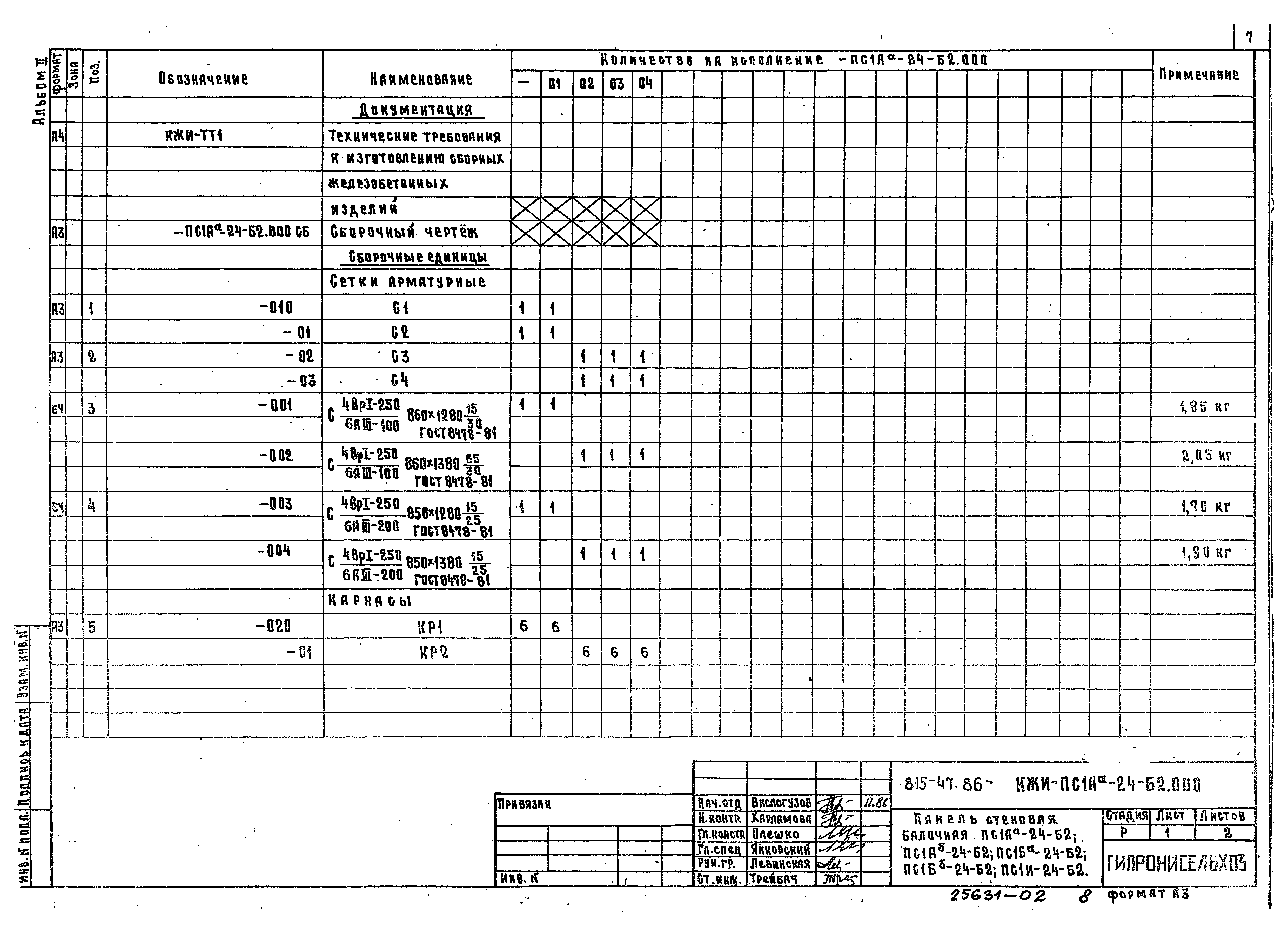 Типовой проект 815-43.86