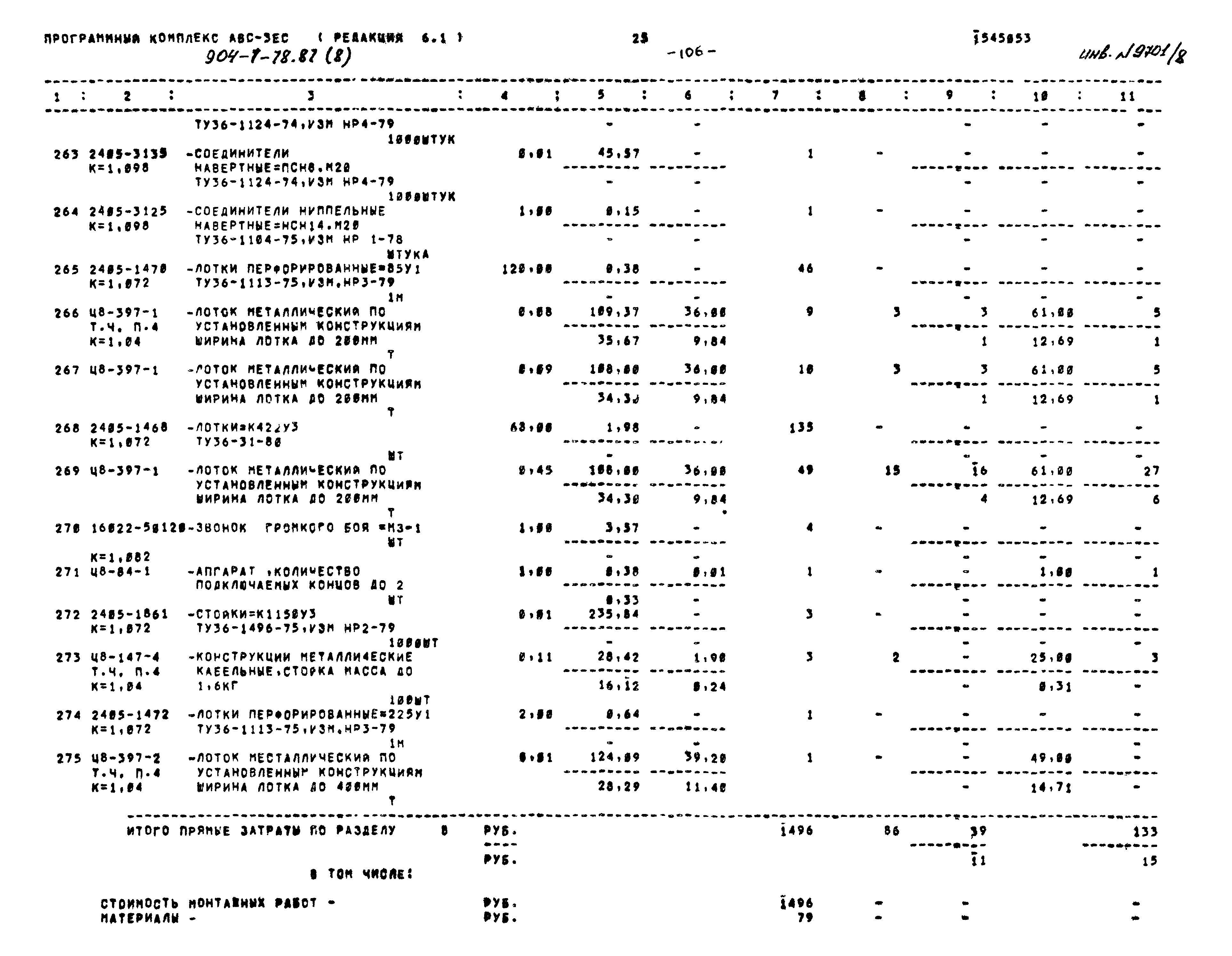 Типовой проект 904-1-78.87