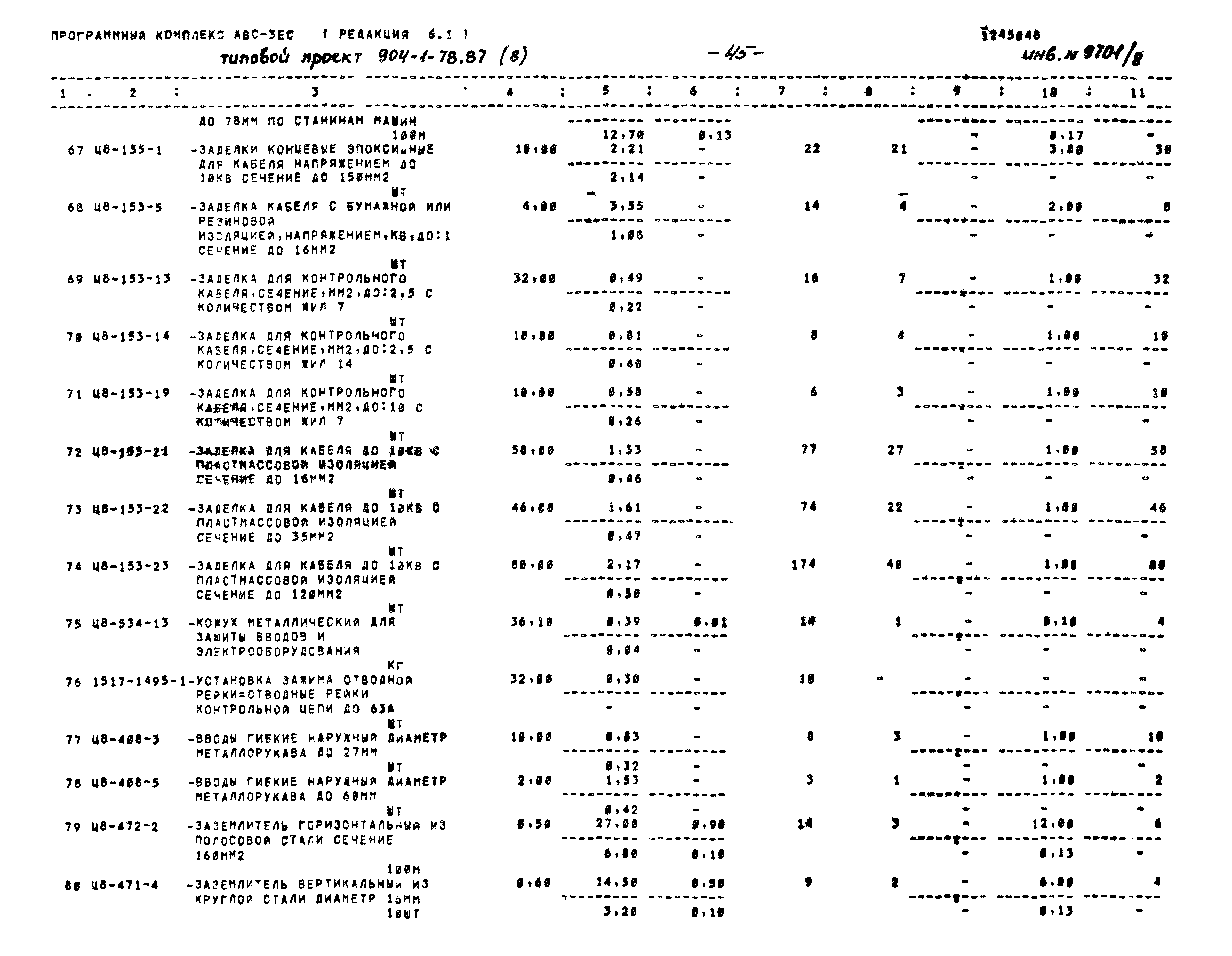 Типовой проект 904-1-78.87