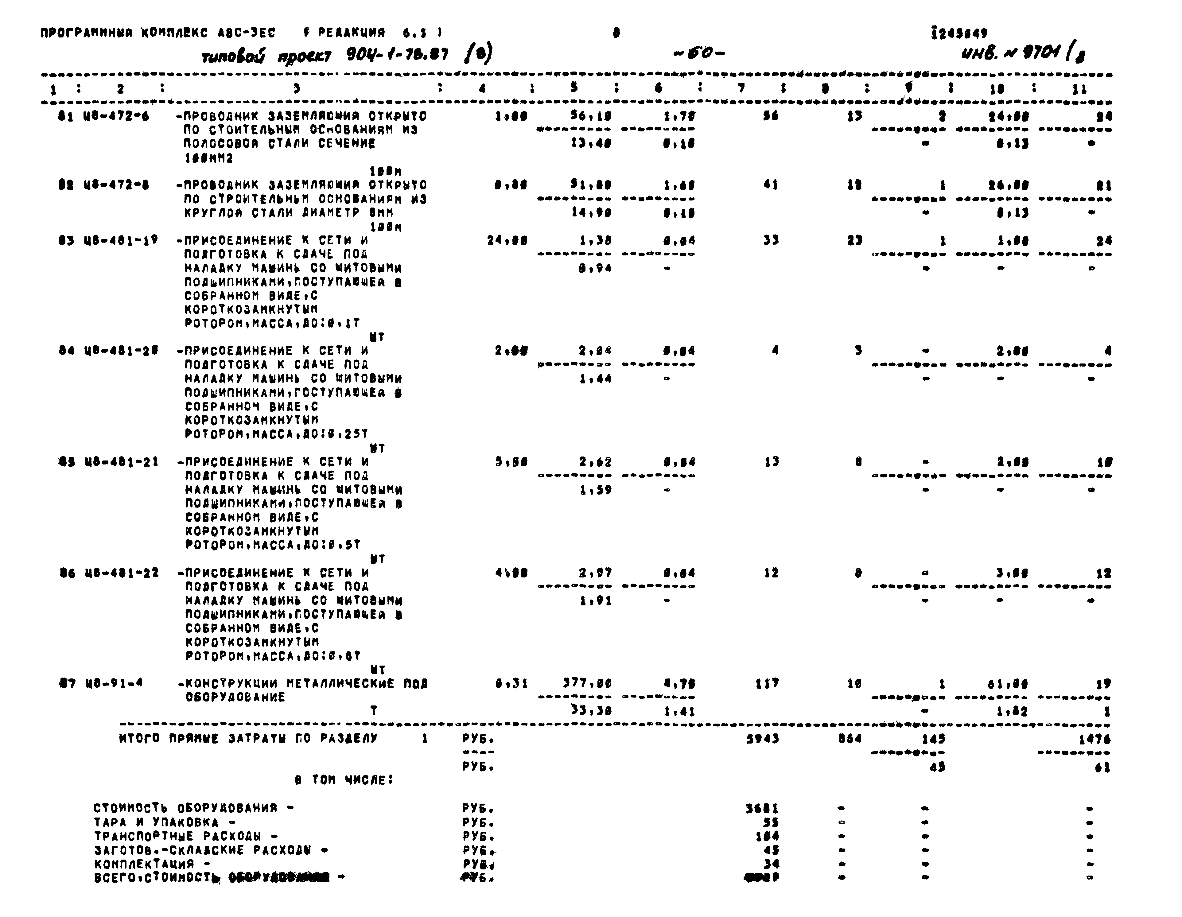 Типовой проект 904-1-78.87