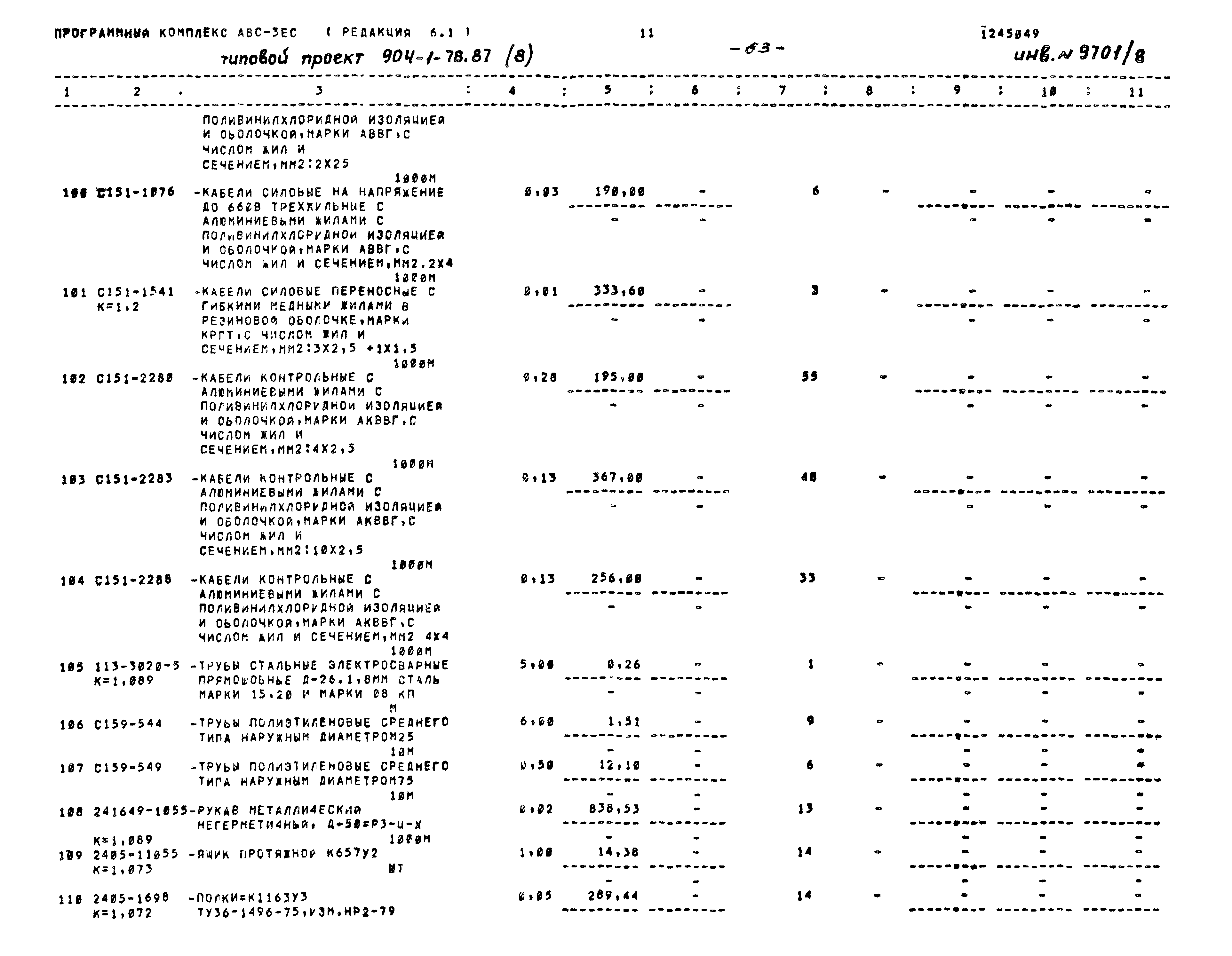 Типовой проект 904-1-78.87