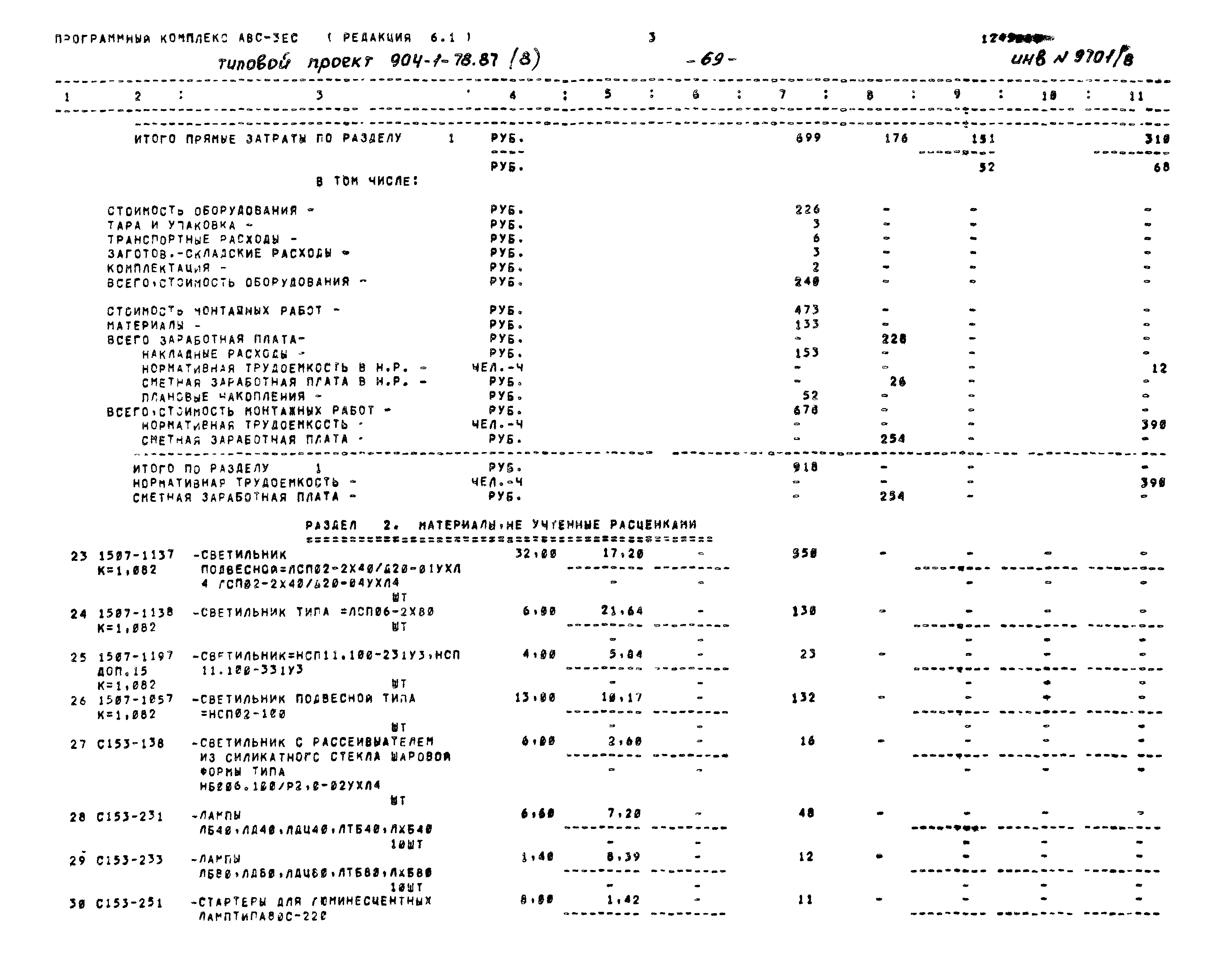 Типовой проект 904-1-78.87