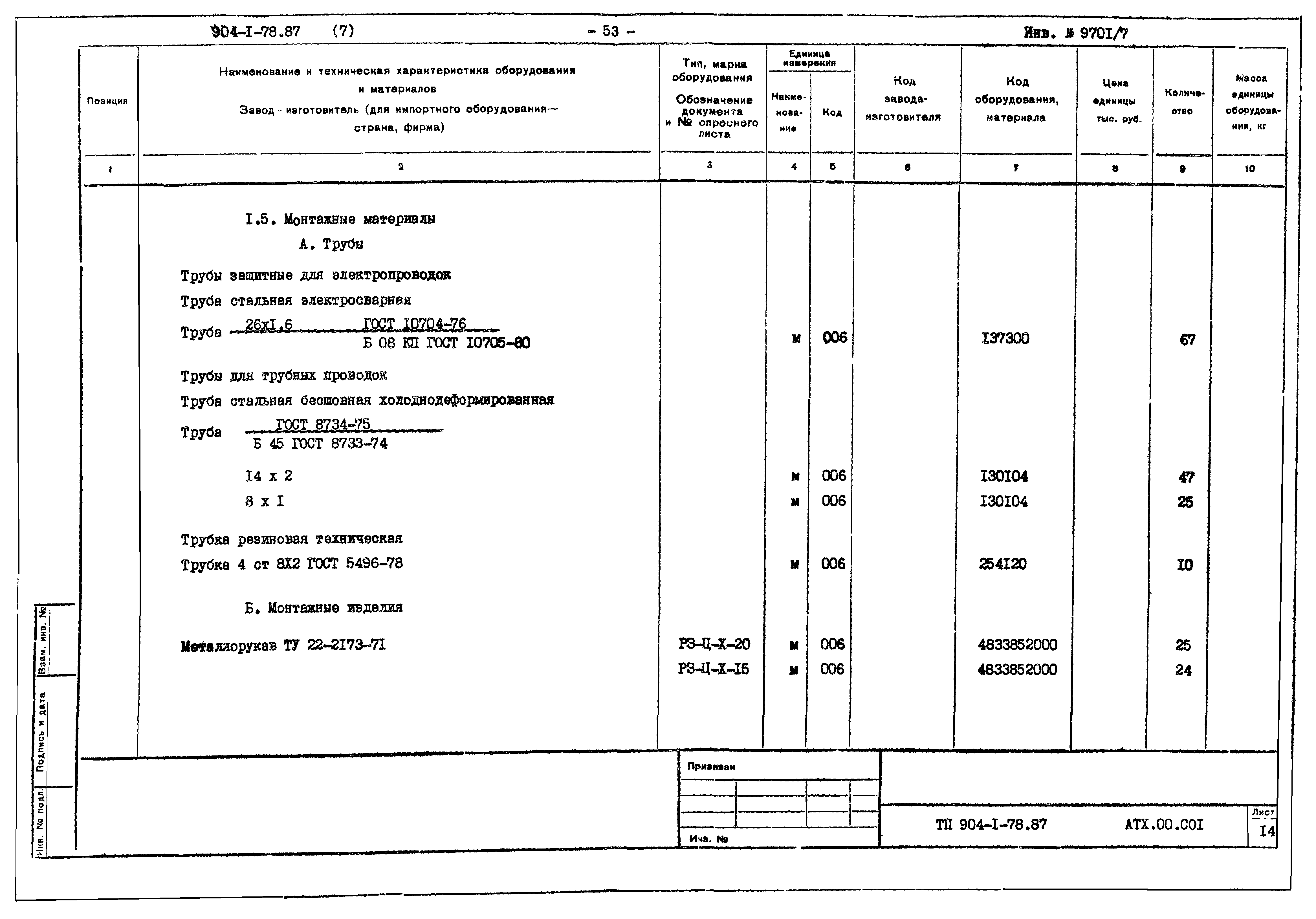 Типовой проект 904-1-78.87