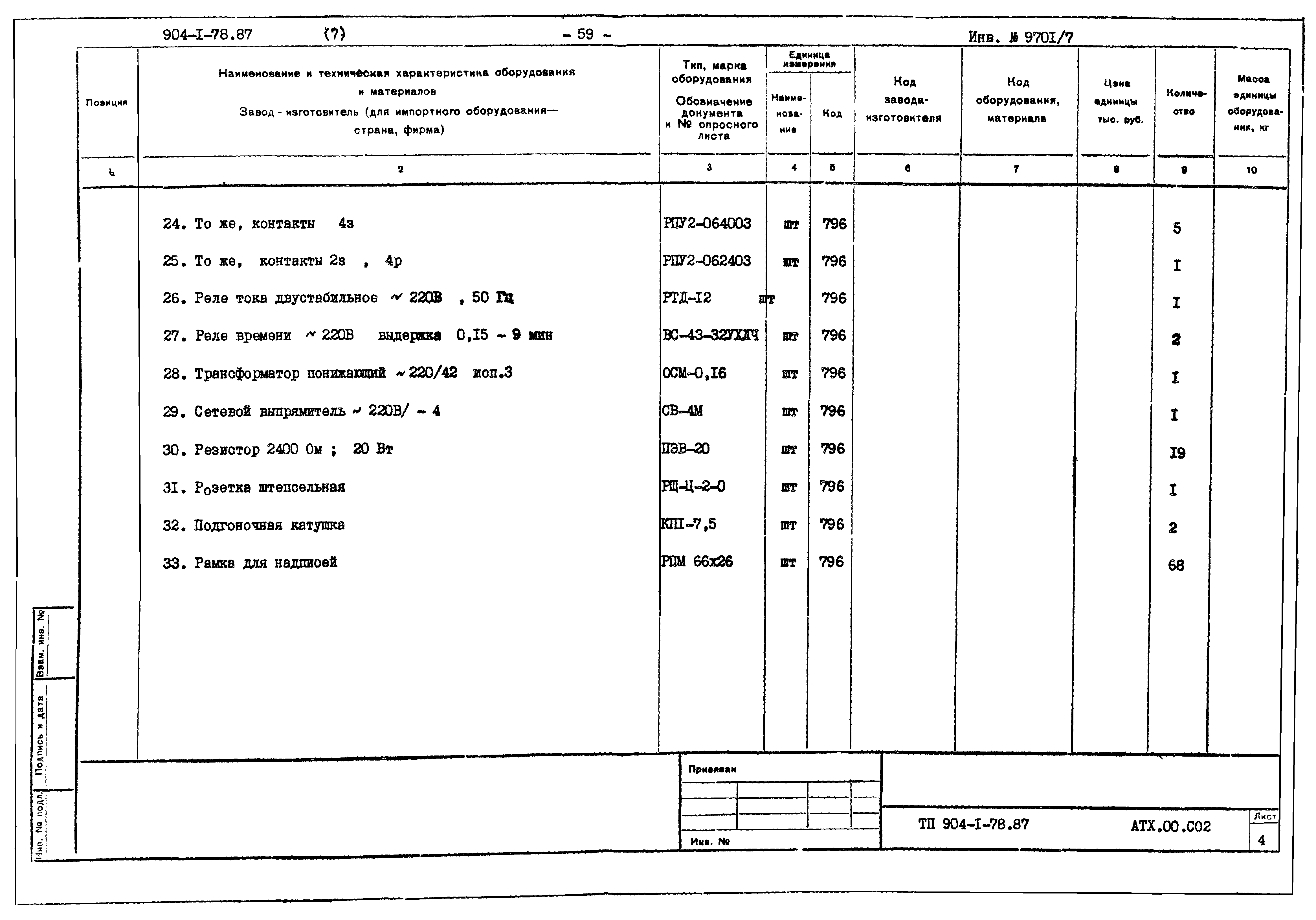 Типовой проект 904-1-78.87