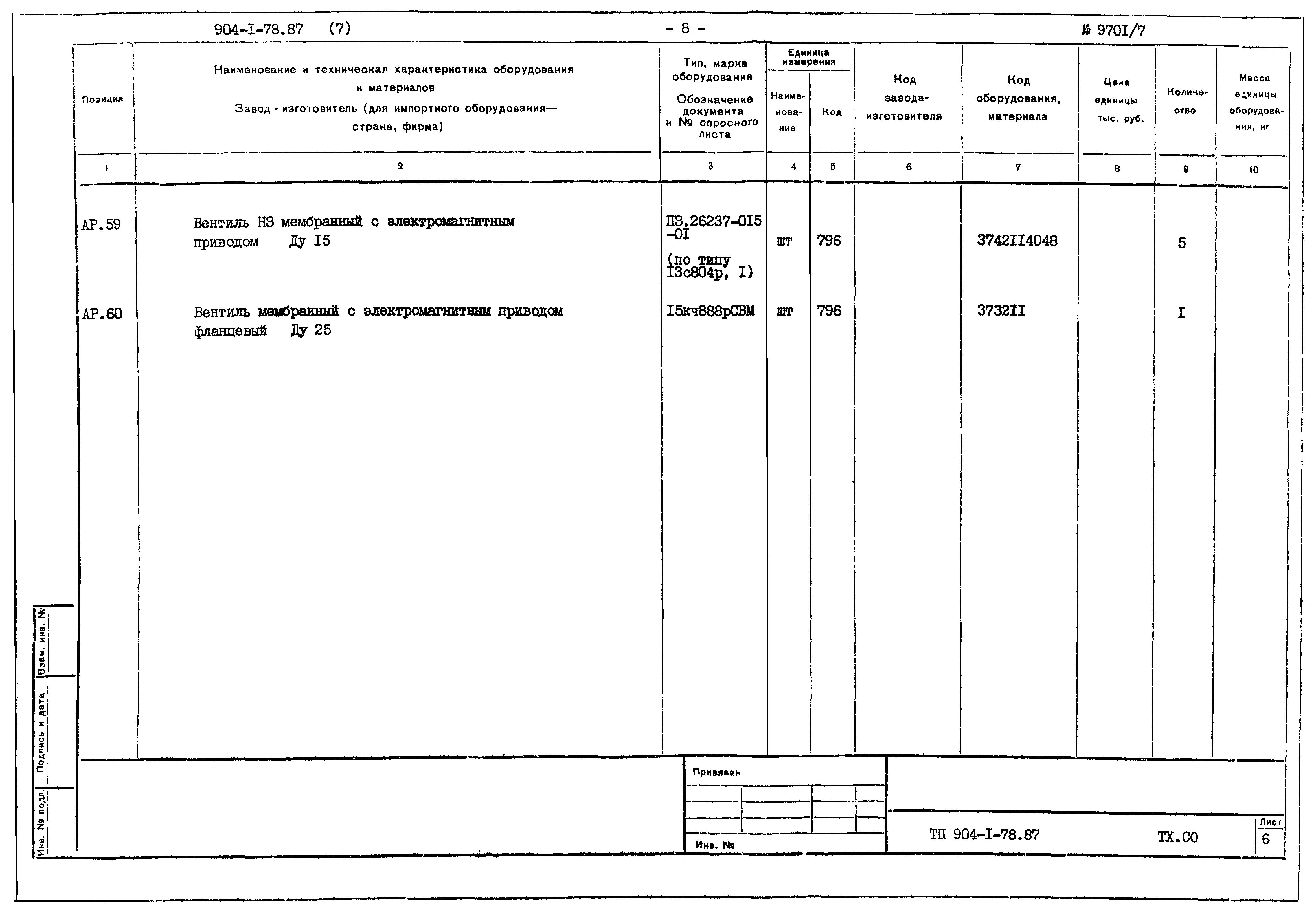 Типовой проект 904-1-78.87