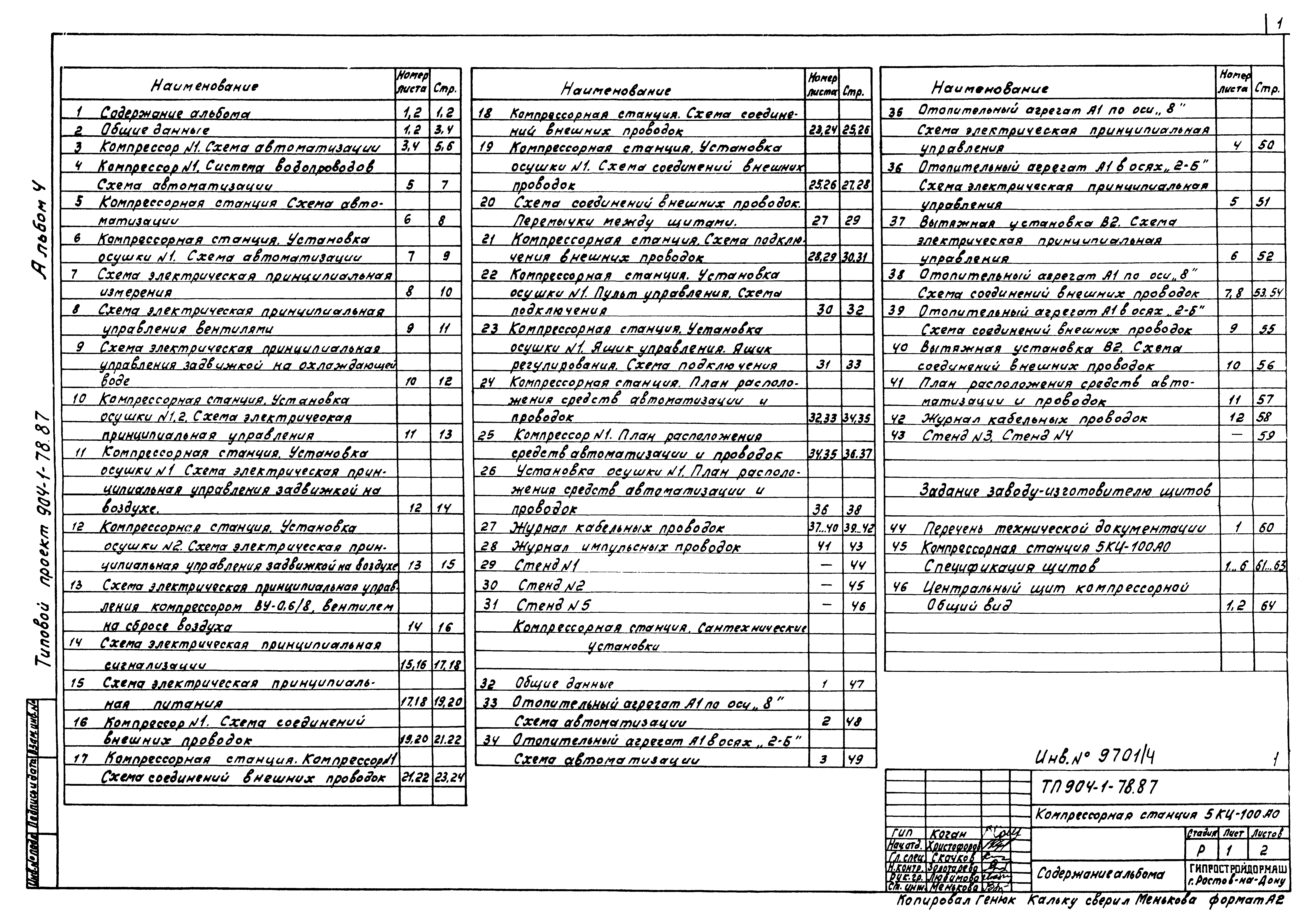 Типовой проект 904-1-78.87
