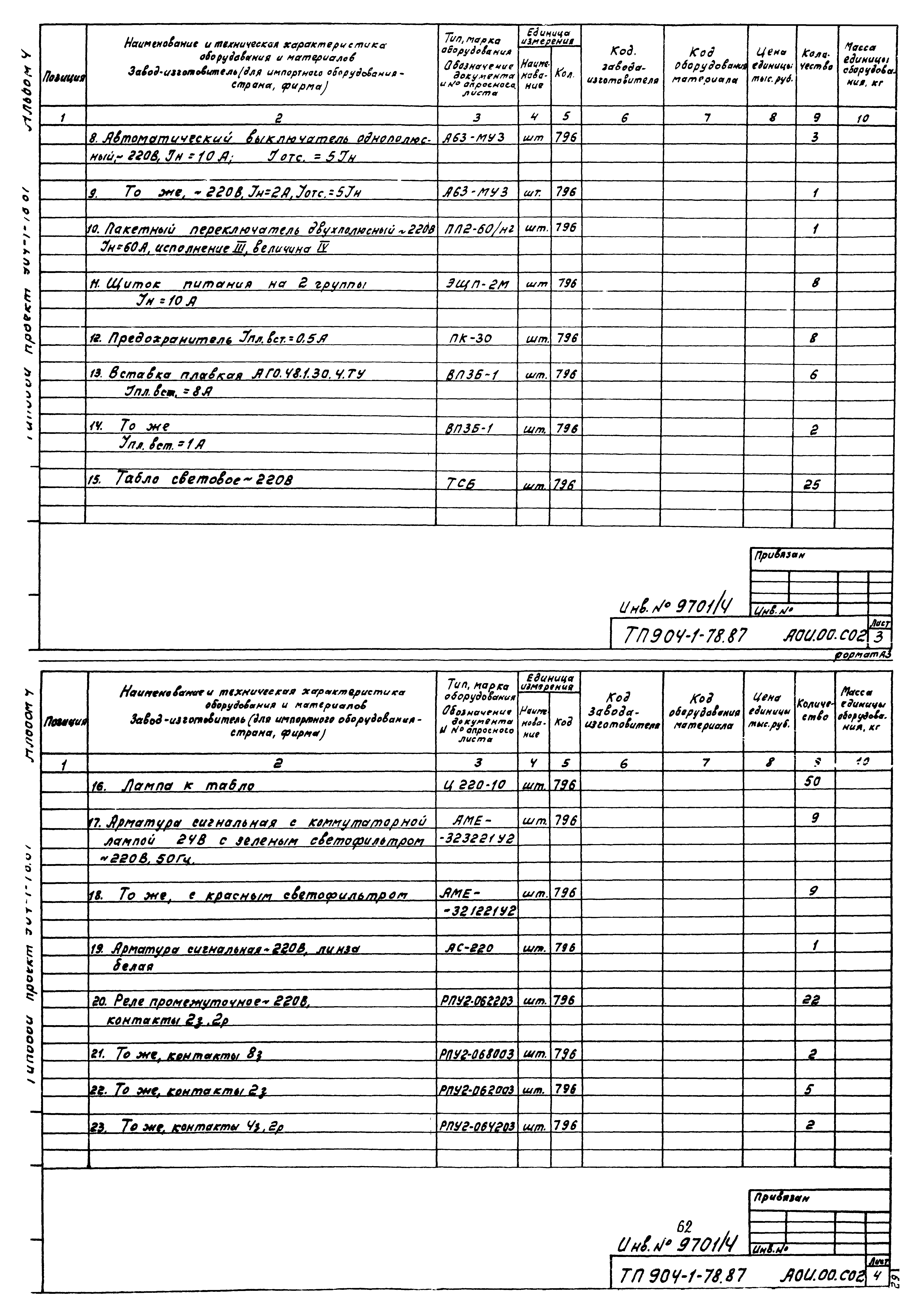 Типовой проект 904-1-78.87