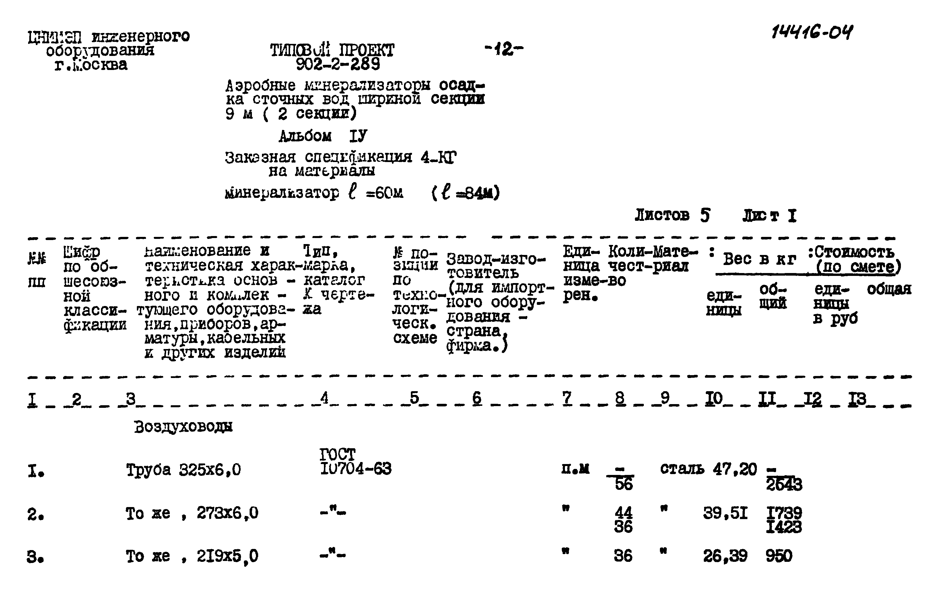 Типовой проект 902-2-289
