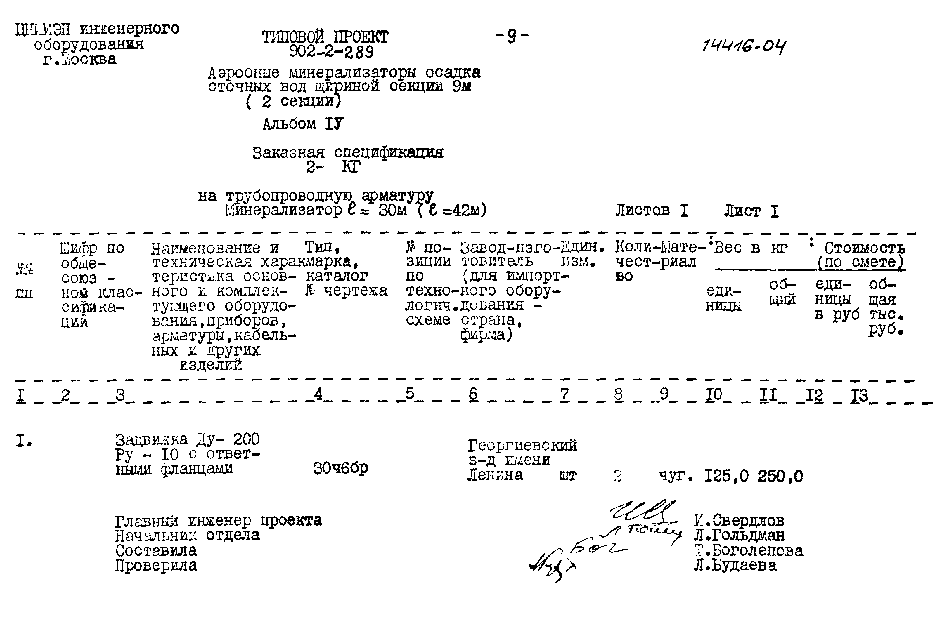 Типовой проект 902-2-289