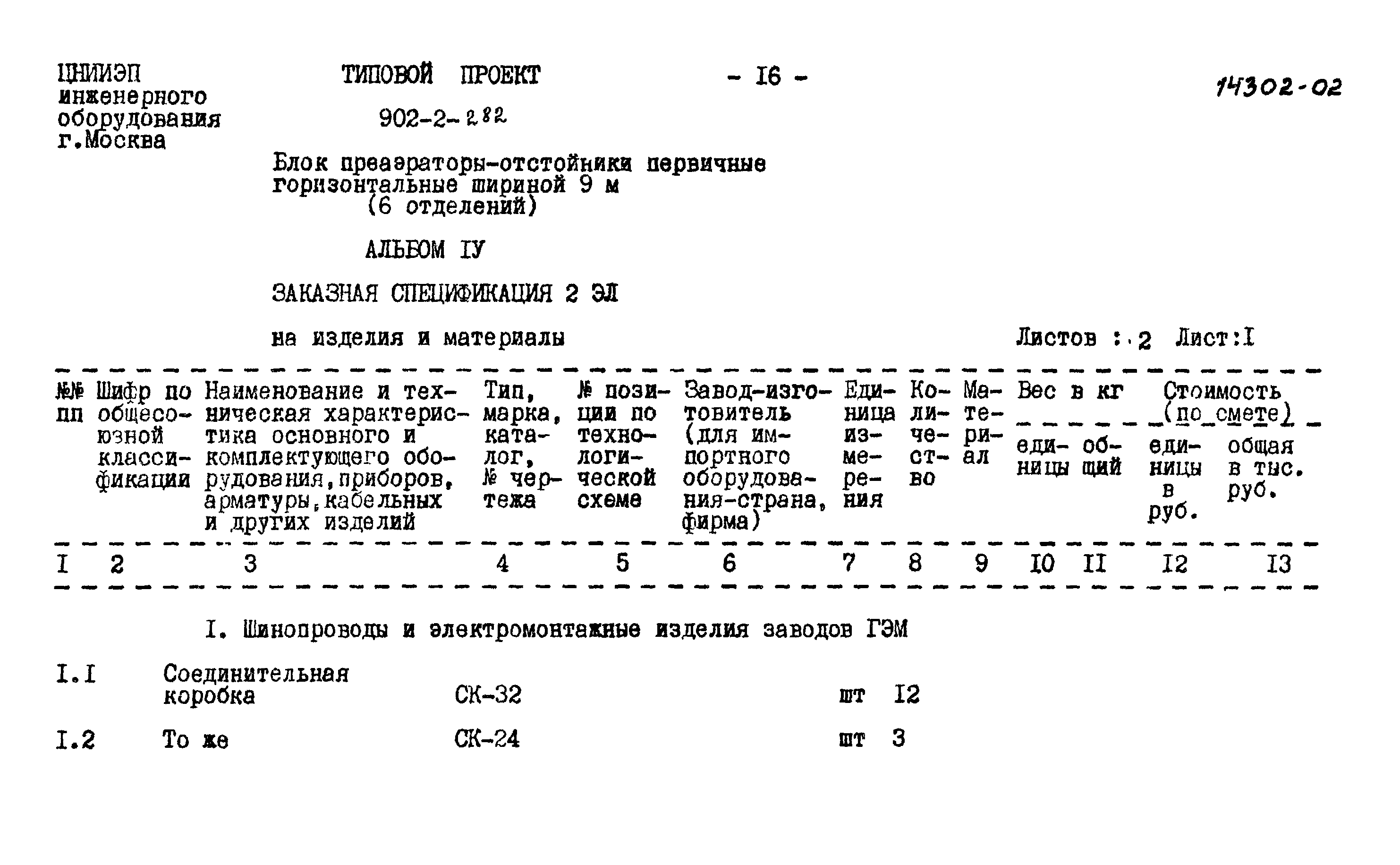 Типовой проект 902-2-282