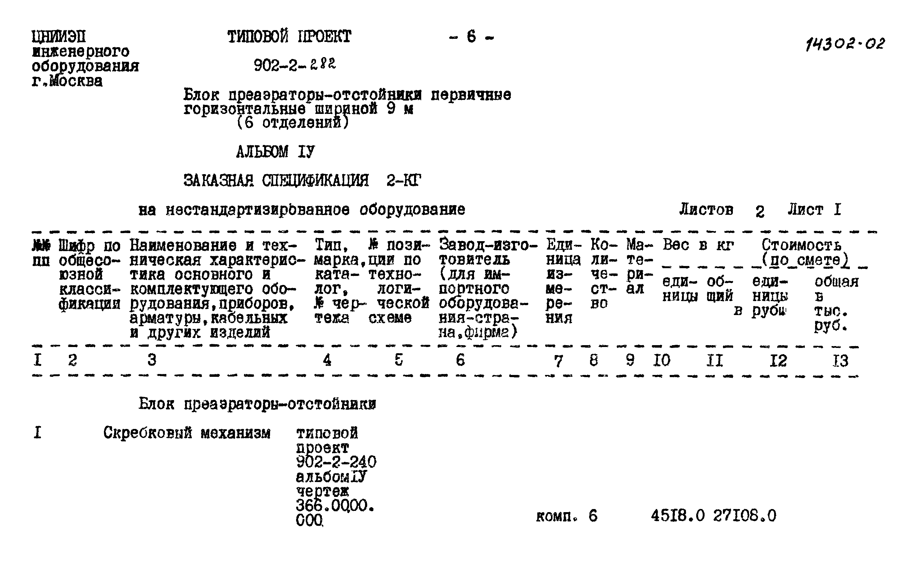 Типовой проект 902-2-282
