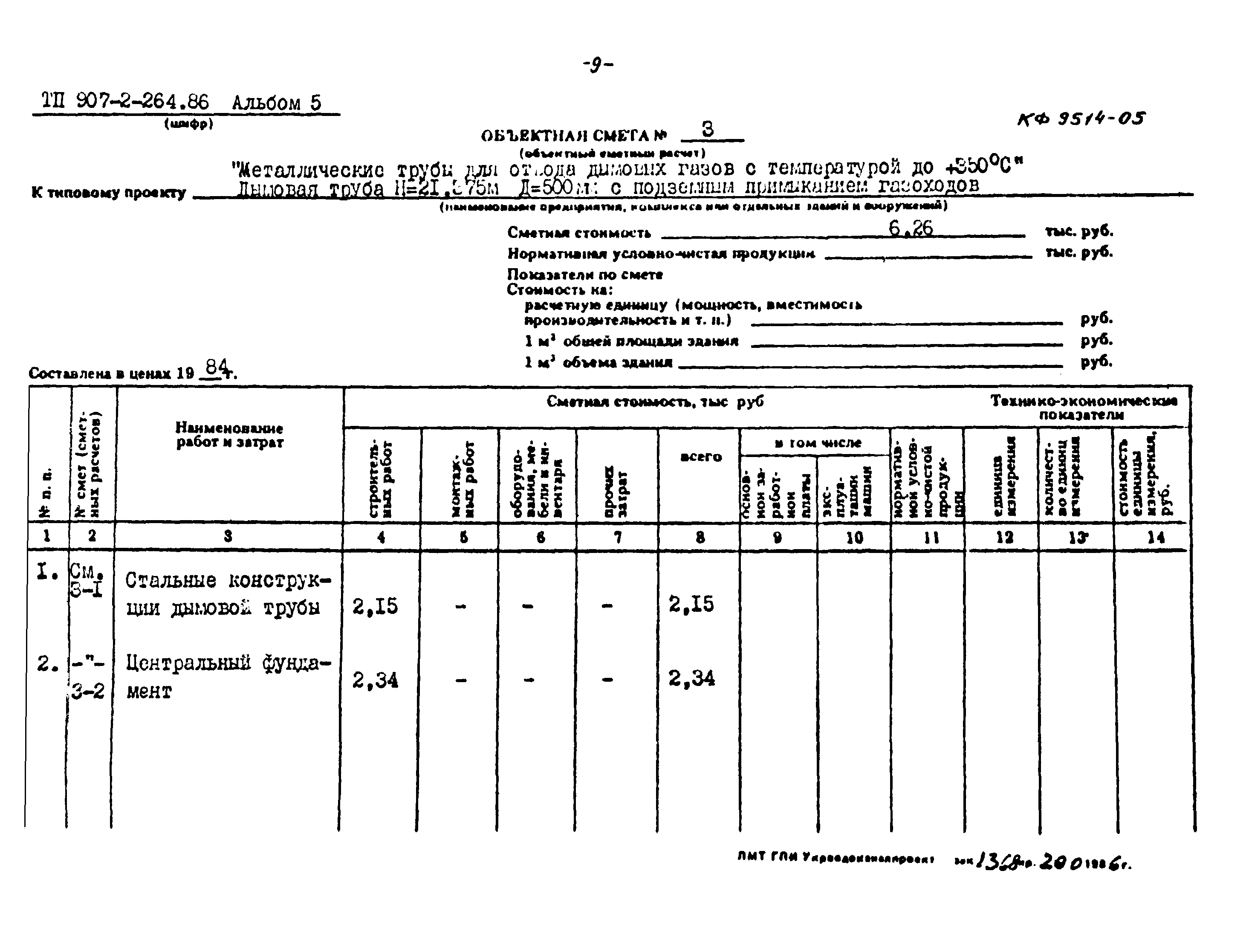 Типовой проект 907-2-264.86