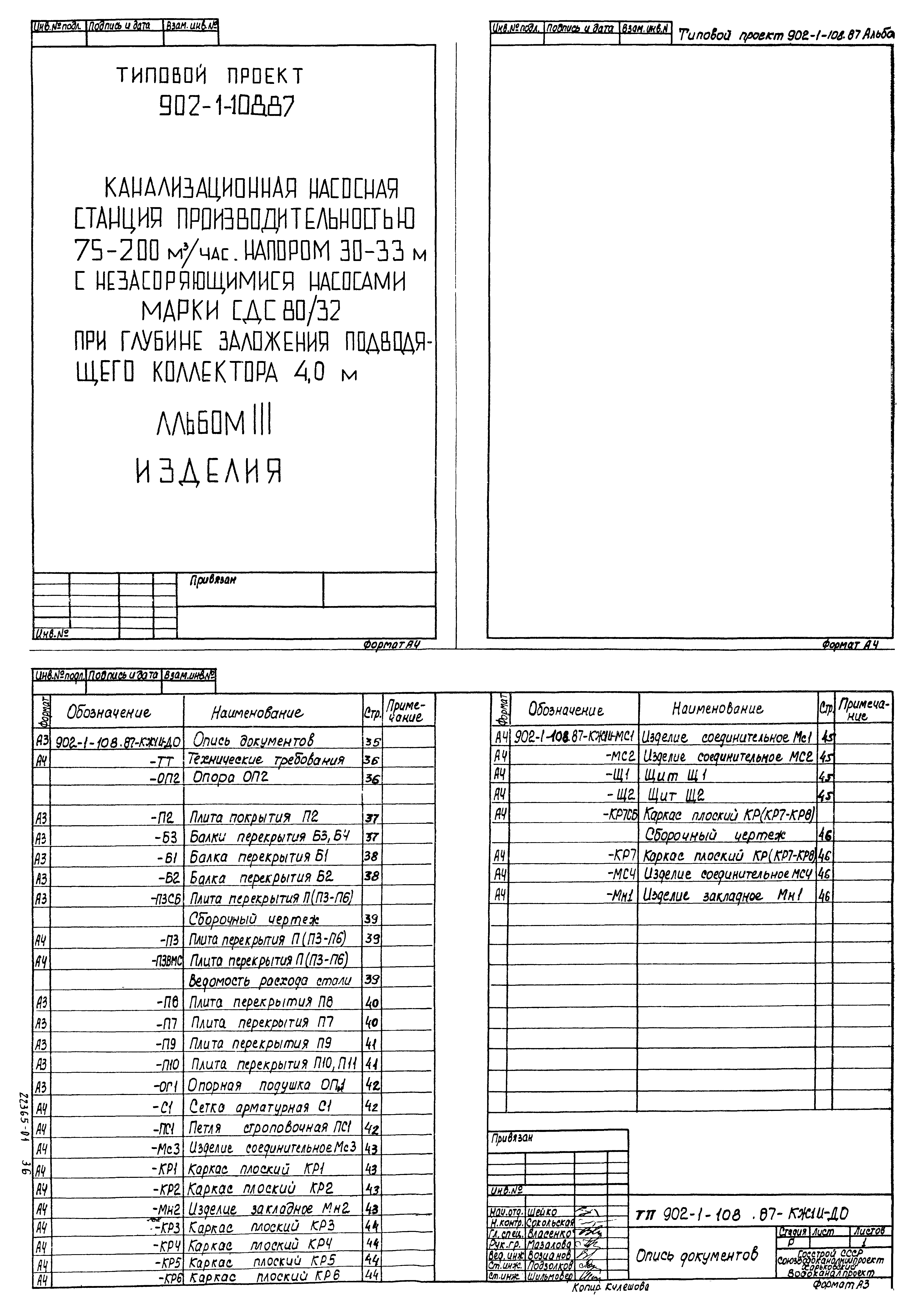 Типовой проект 902-1-110.87