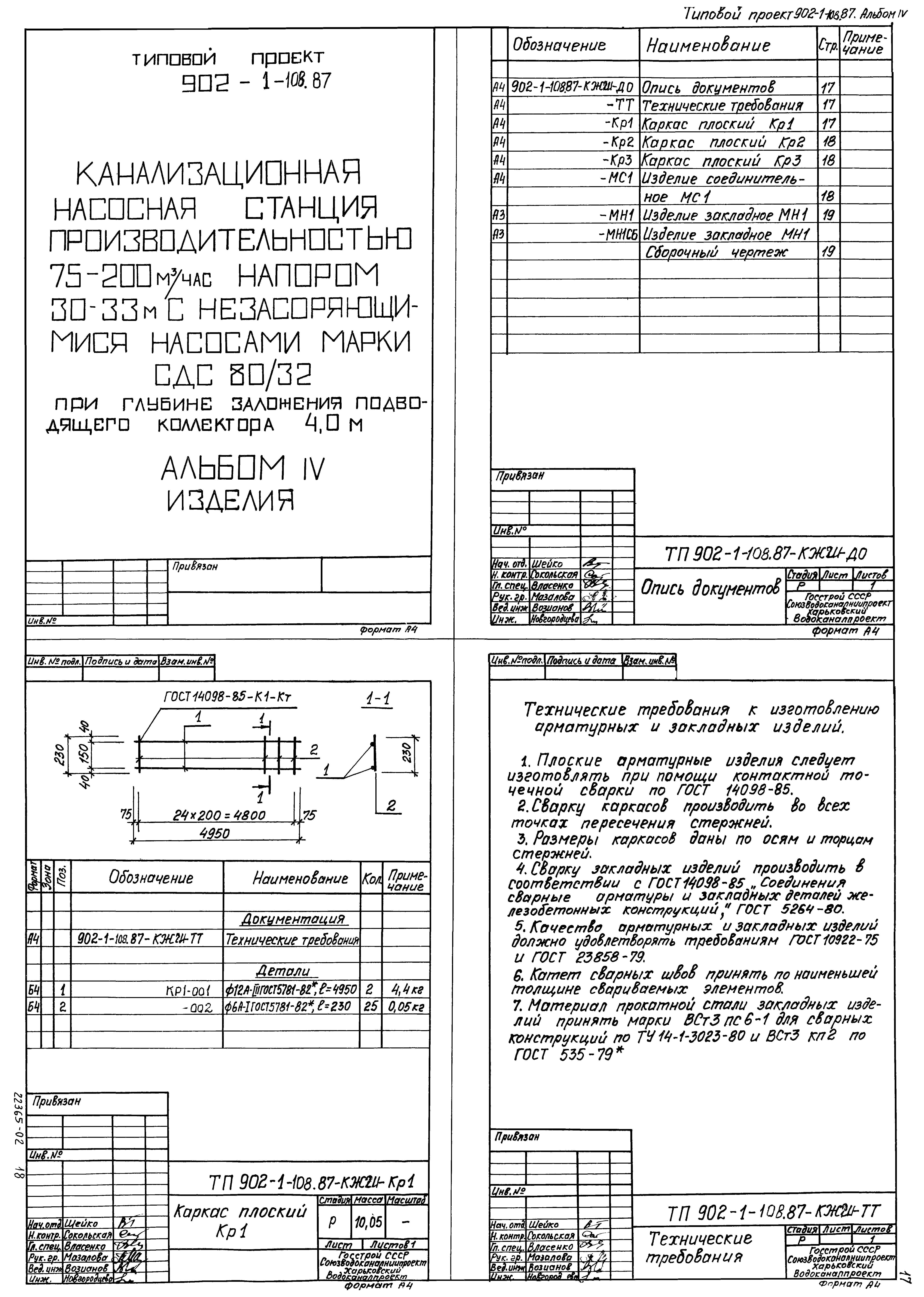 Типовой проект 902-1-108.87