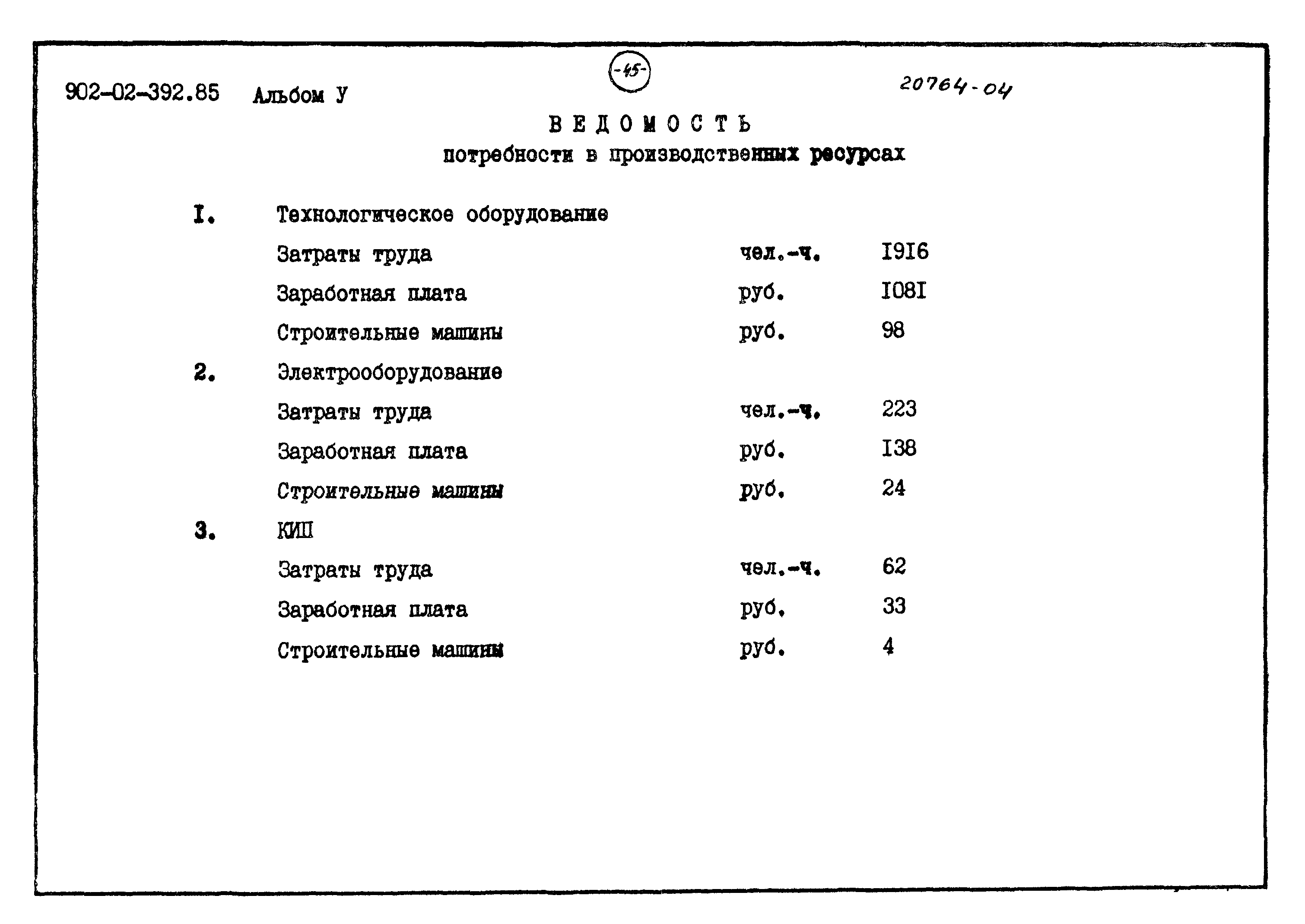 Типовые проектные решения 902-02-392.85