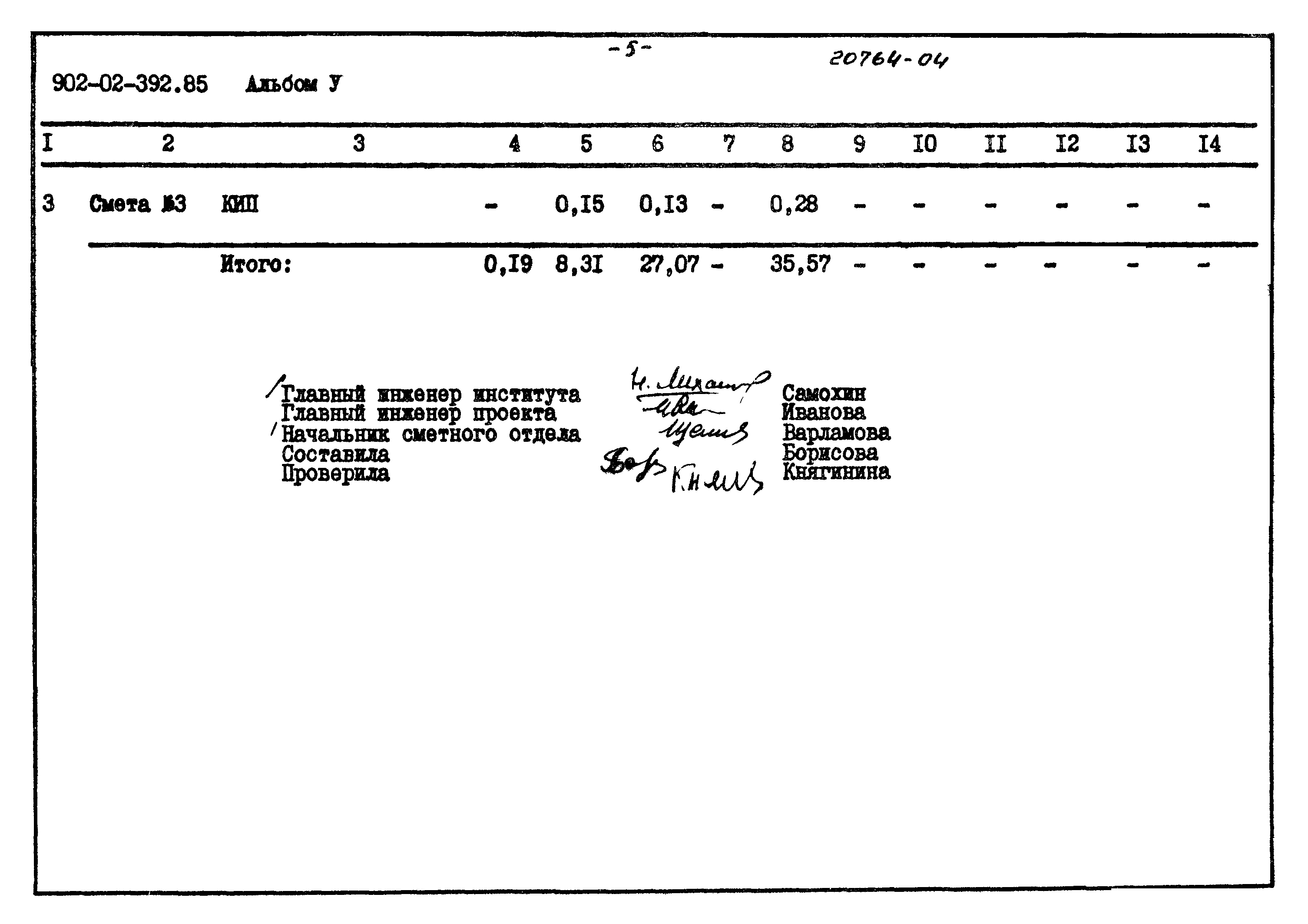 Типовые проектные решения 902-02-392.85
