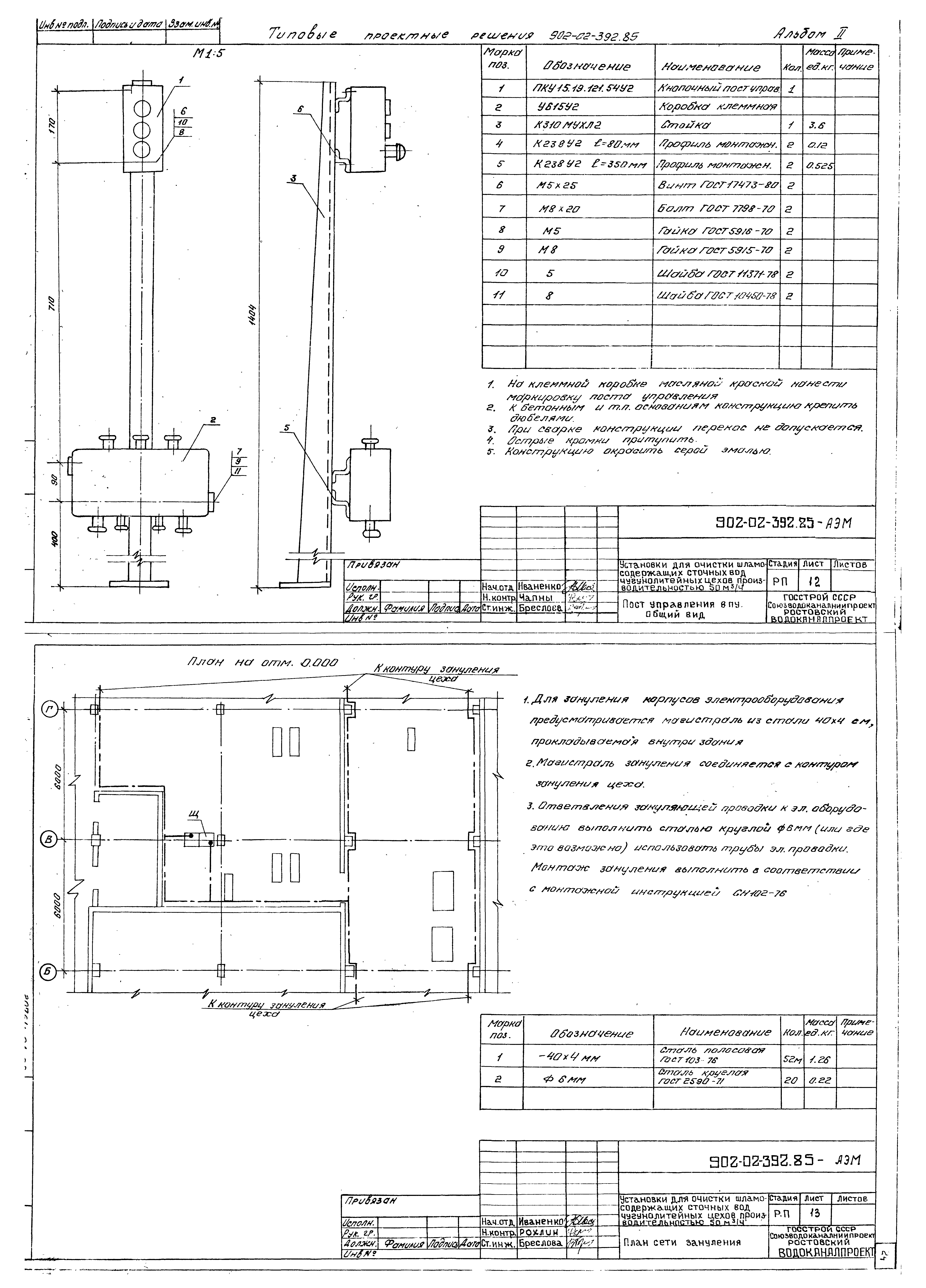 Типовые проектные решения 902-02-392.85