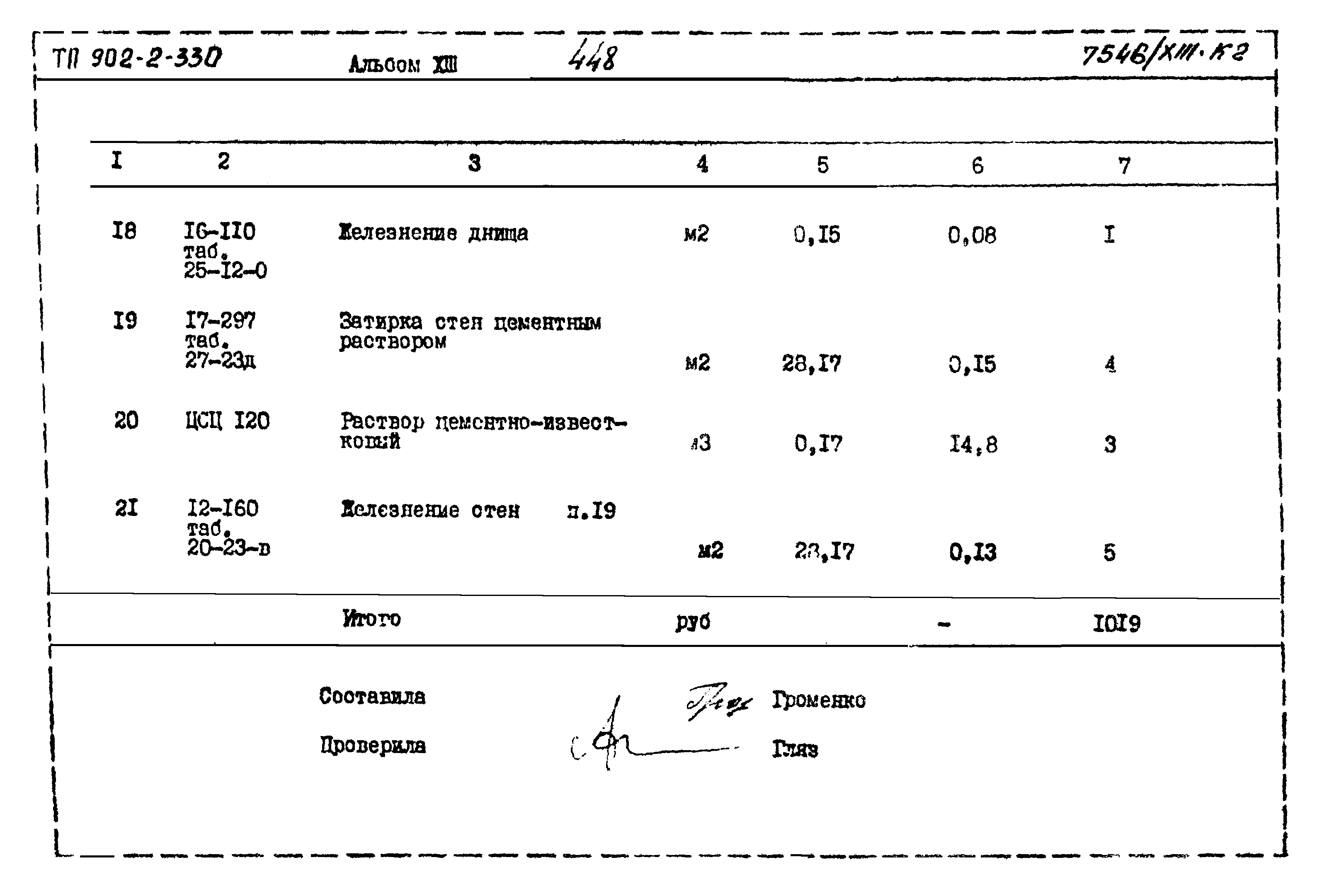 Типовой проект 902-2-330
