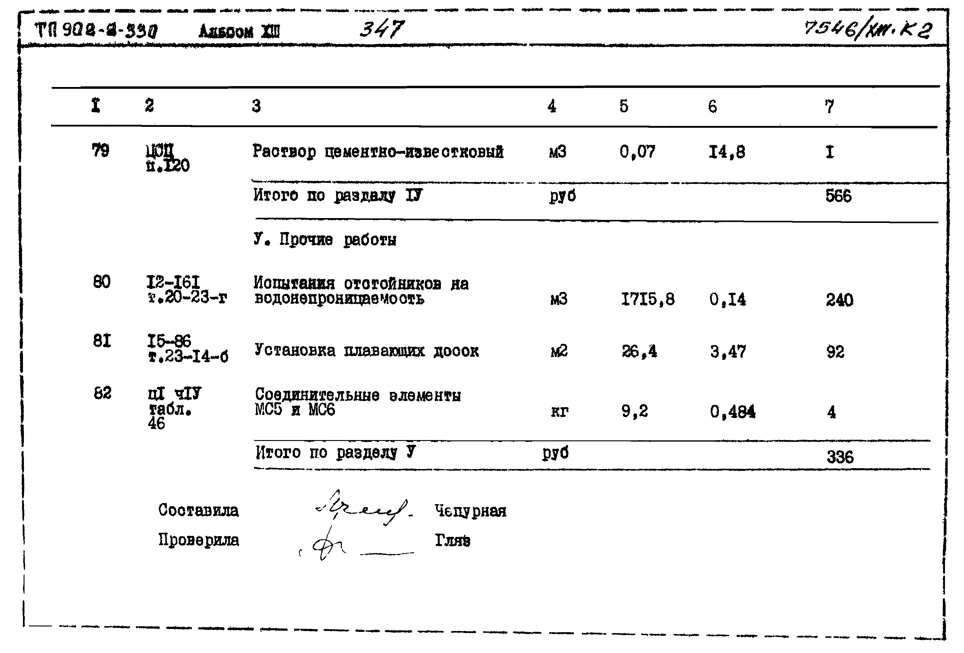 Типовой проект 902-2-330