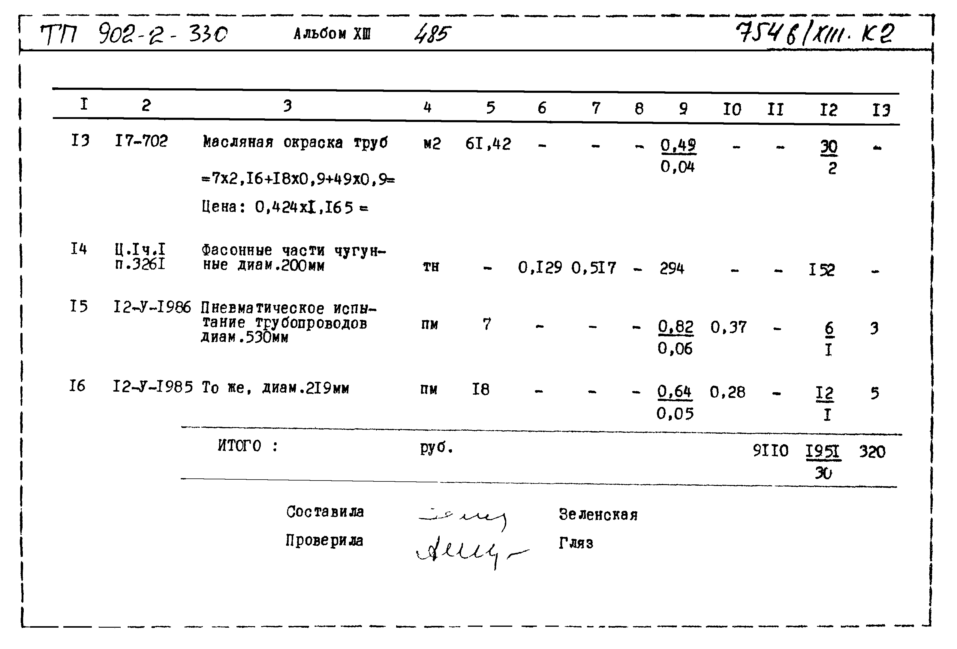 Типовой проект 902-2-330