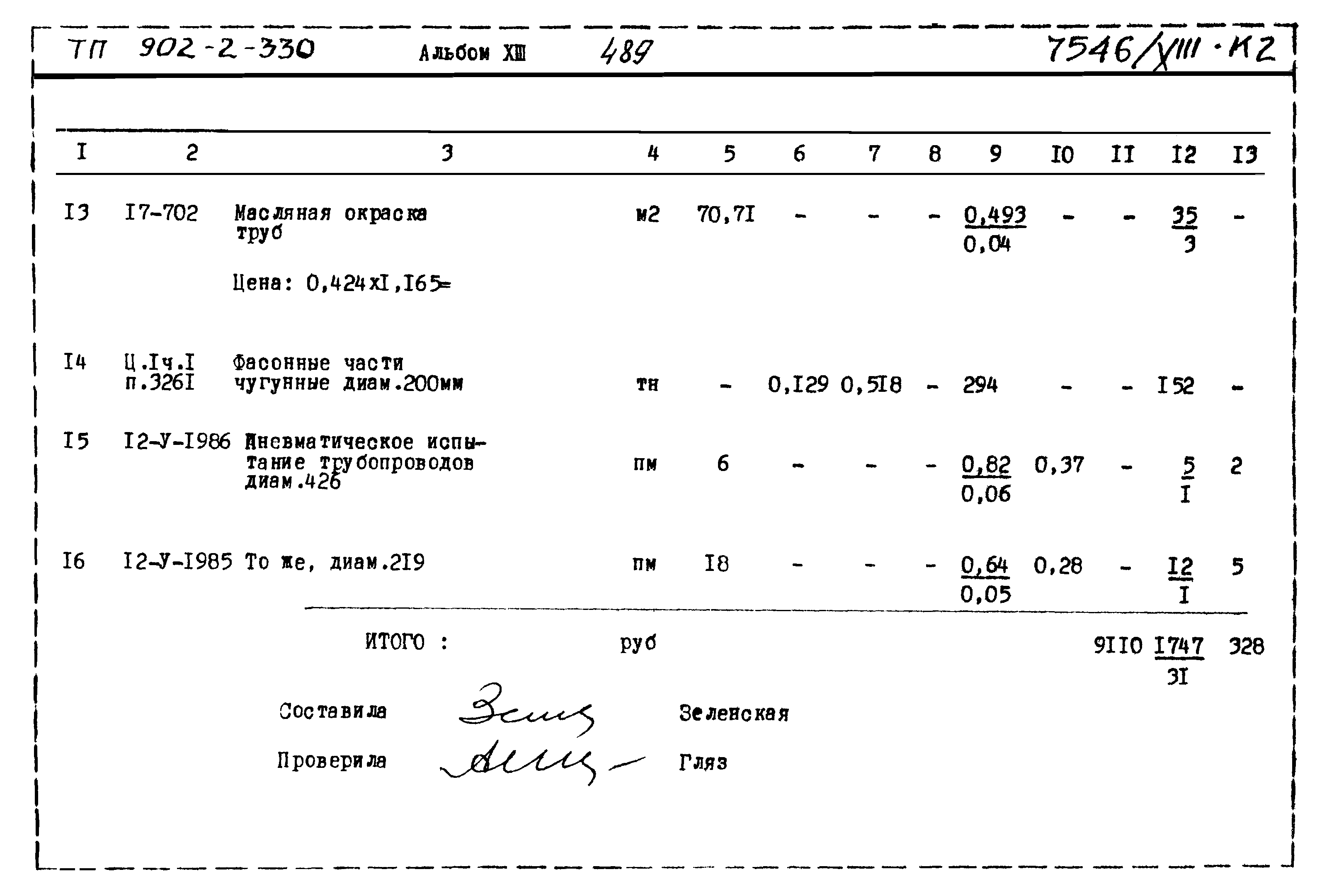 Типовой проект 902-2-330