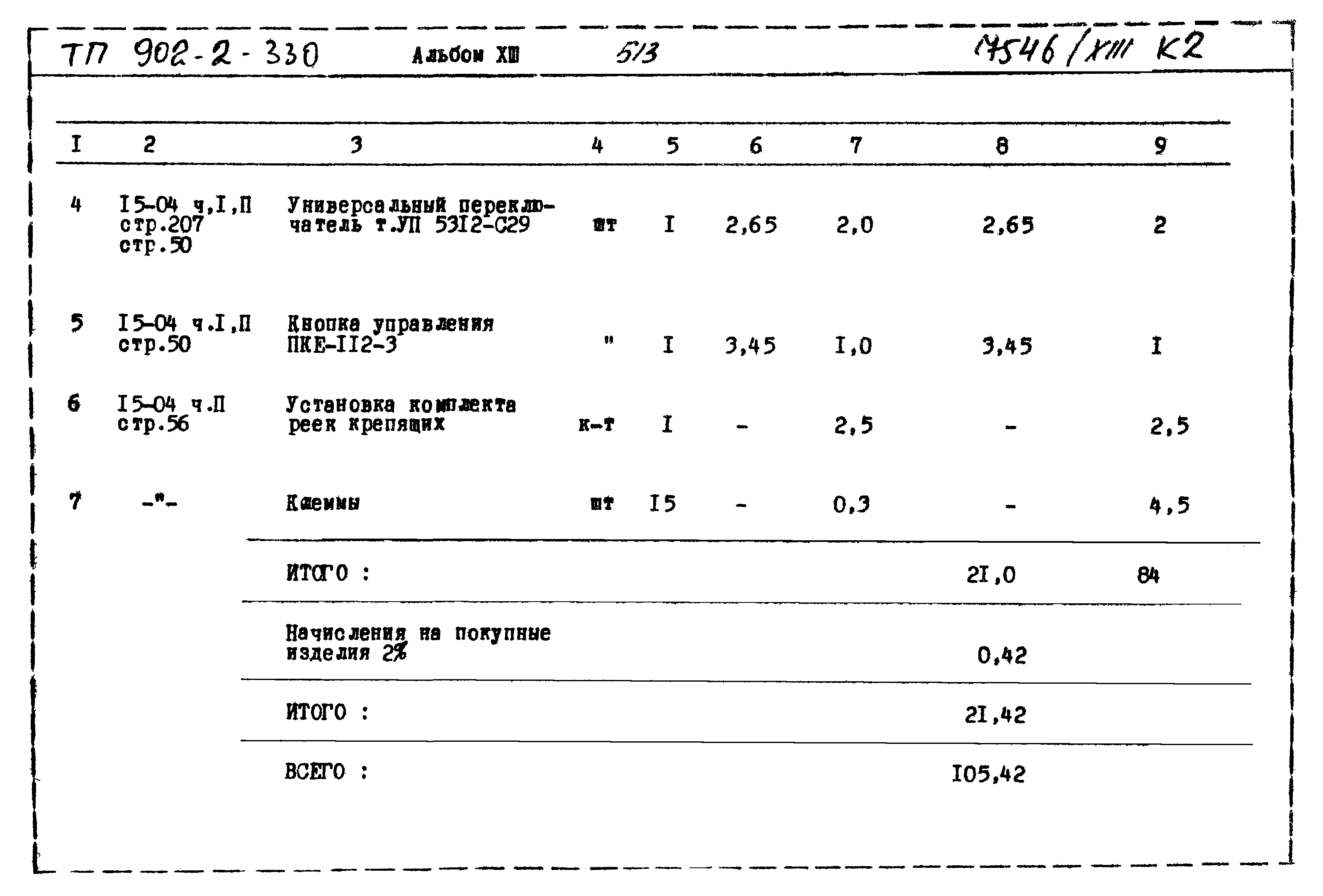 Типовой проект 902-2-330