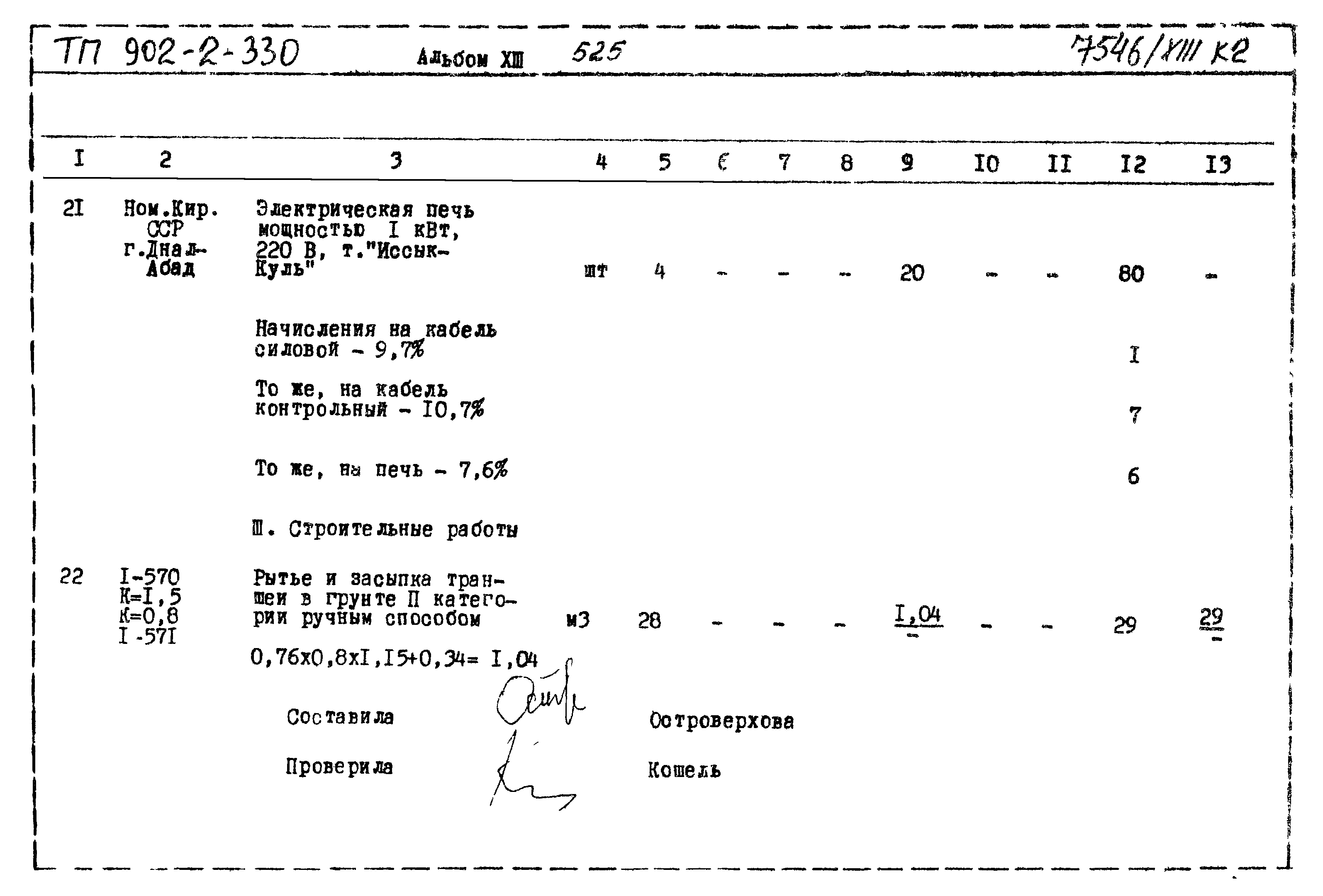 Типовой проект 902-2-330