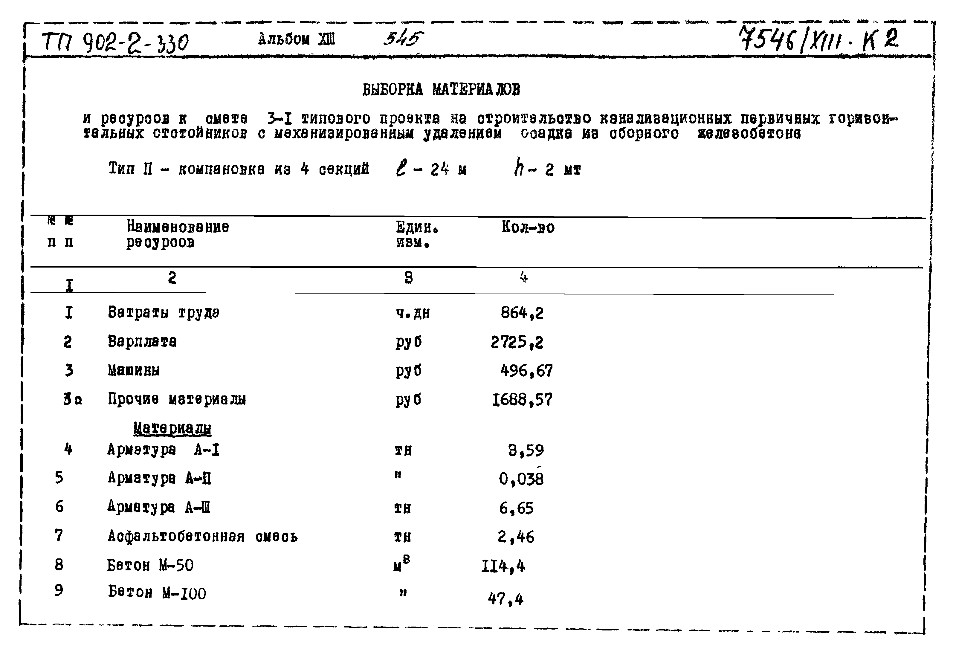Типовой проект 902-2-330