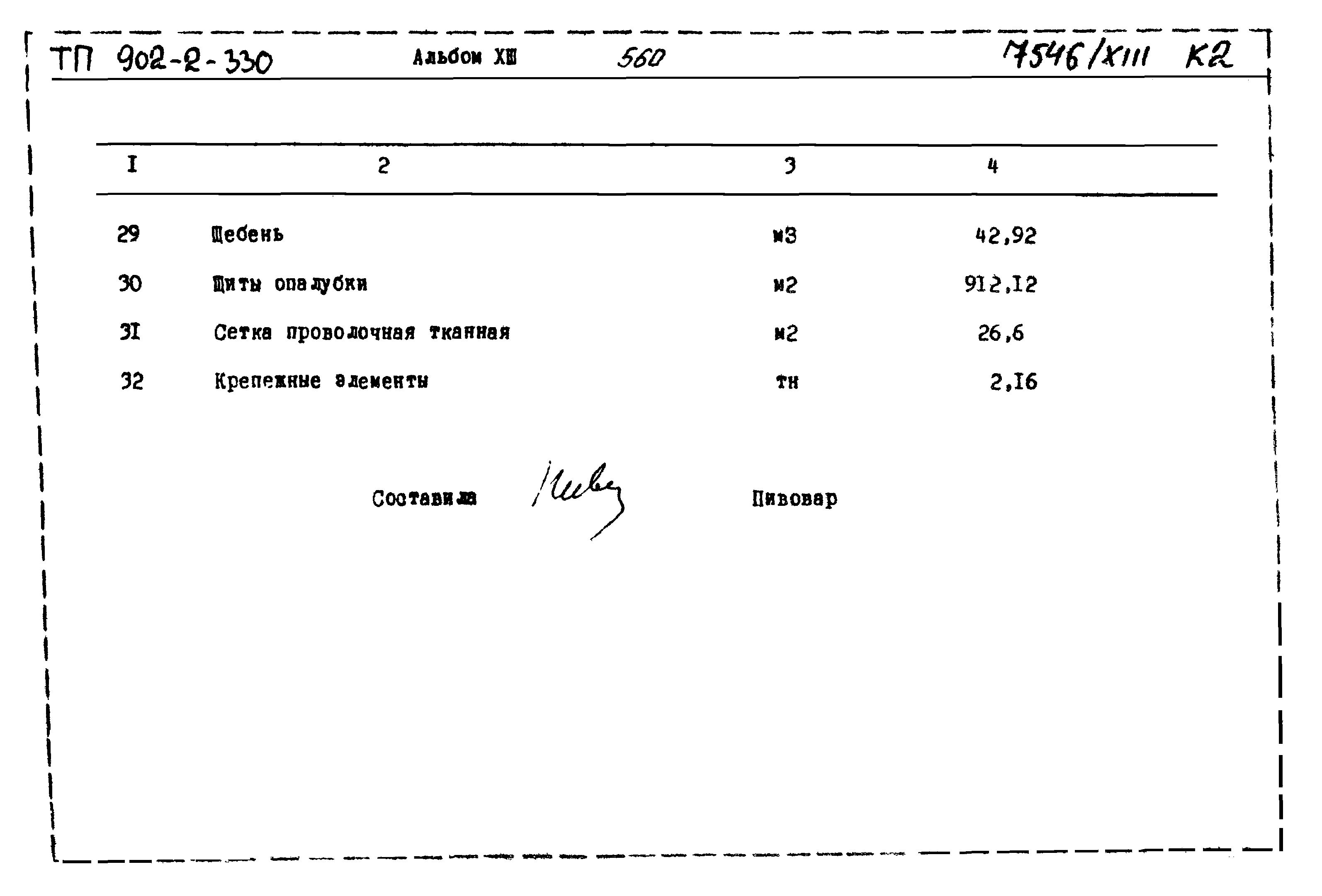 Типовой проект 902-2-330