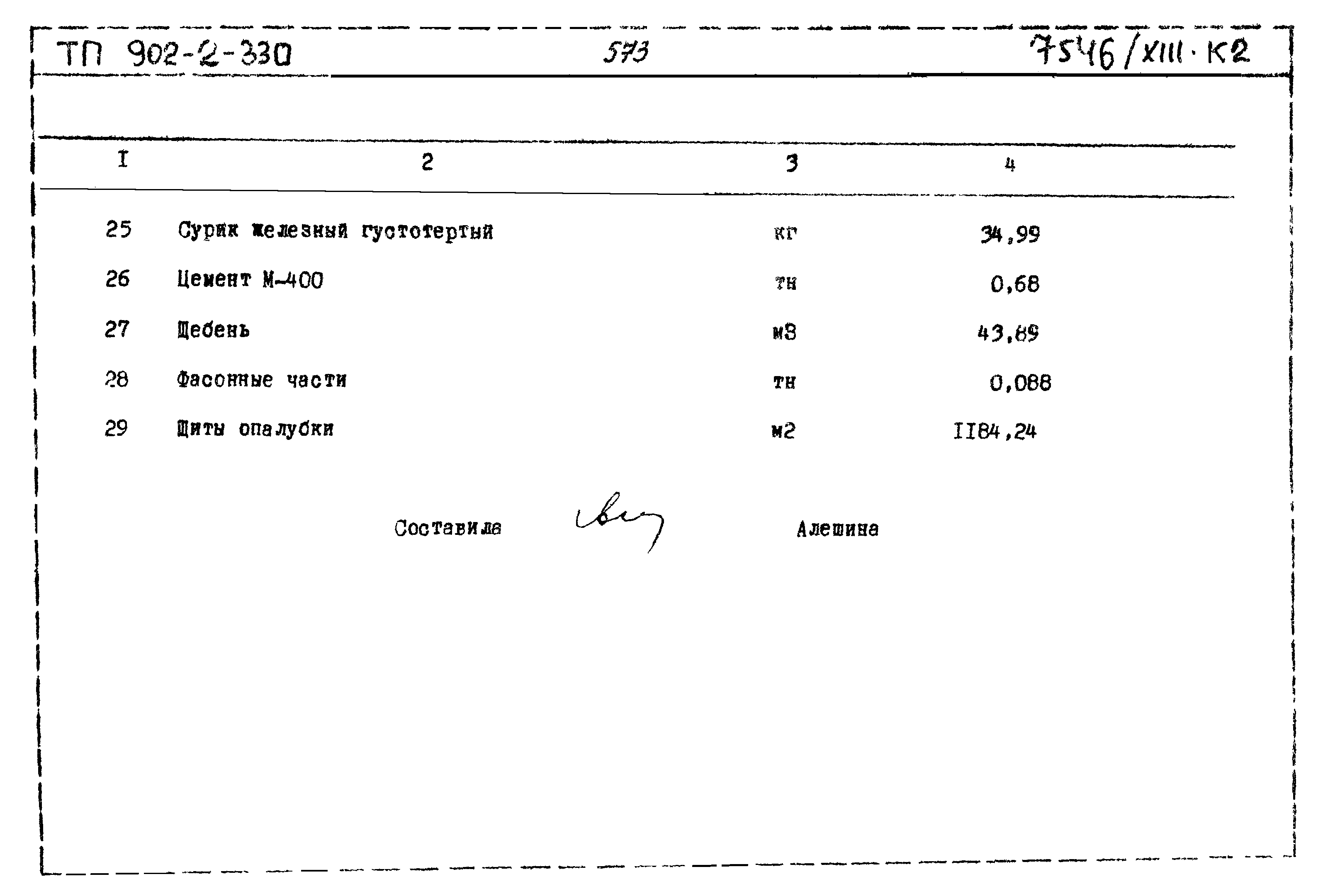 Типовой проект 902-2-330