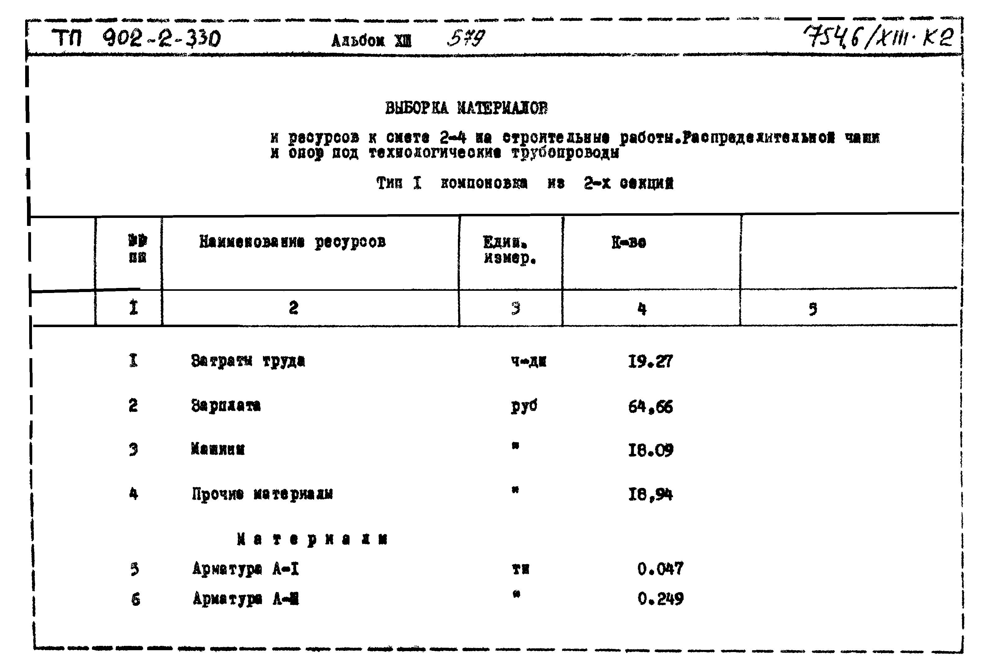 Типовой проект 902-2-330
