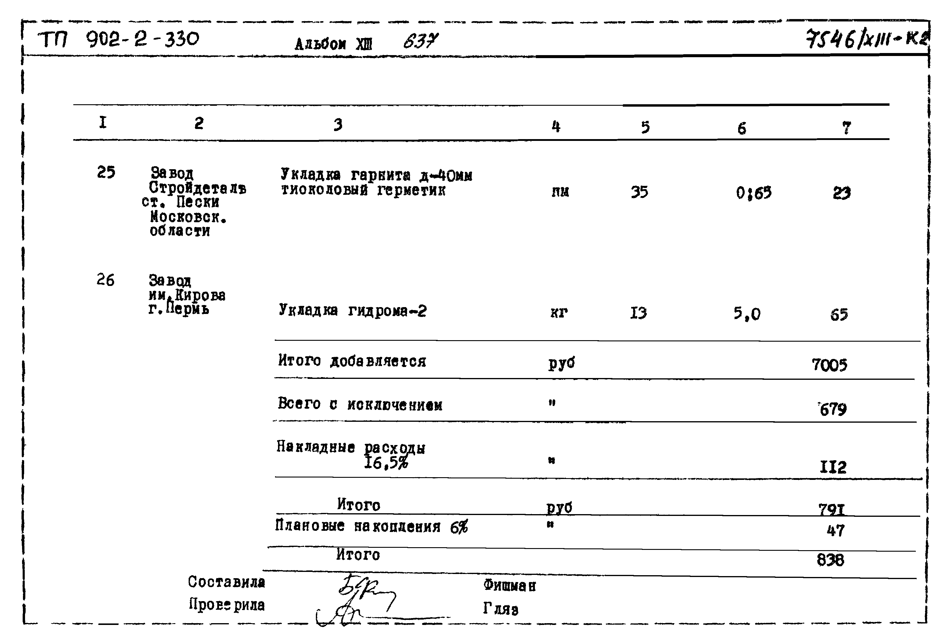 Типовой проект 902-2-330